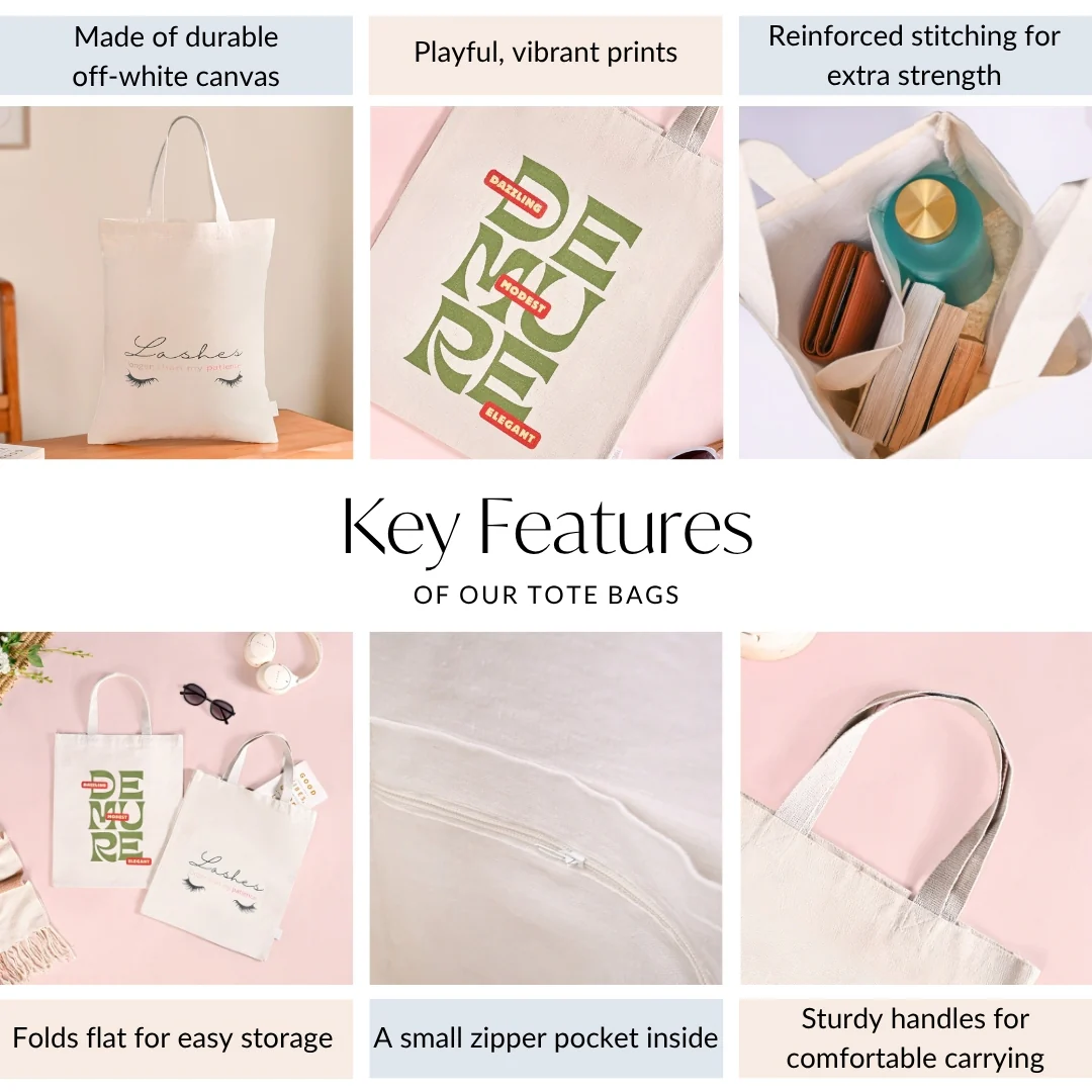 Aesthetic Sustainable Street Tote Bag Set Of 2 - Image 5