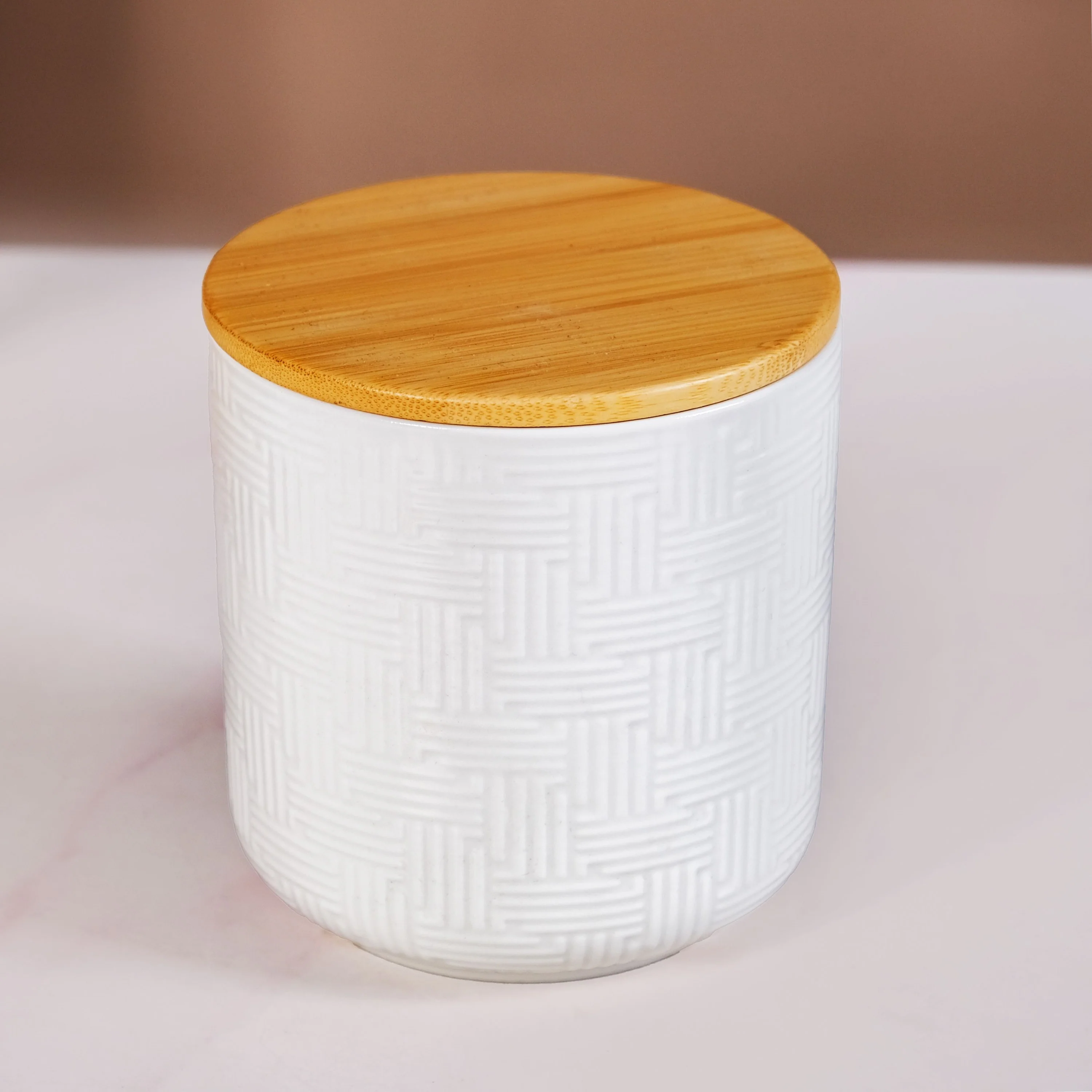 Airtight Ceramic Jar Set Of 9 With Stand - Image 8