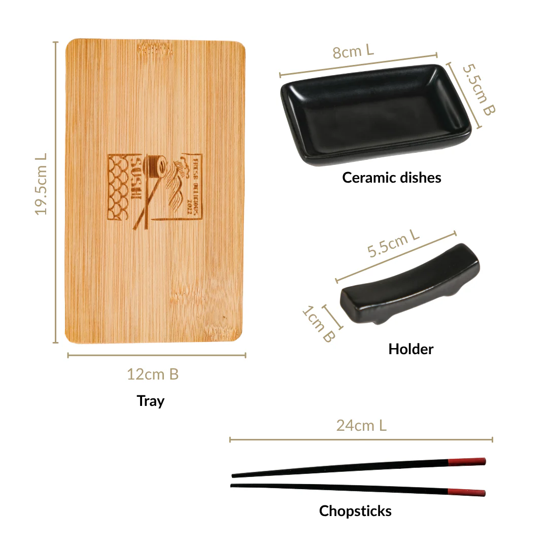 All In One Sushi Serving Kit Set Of 7 - Image 4