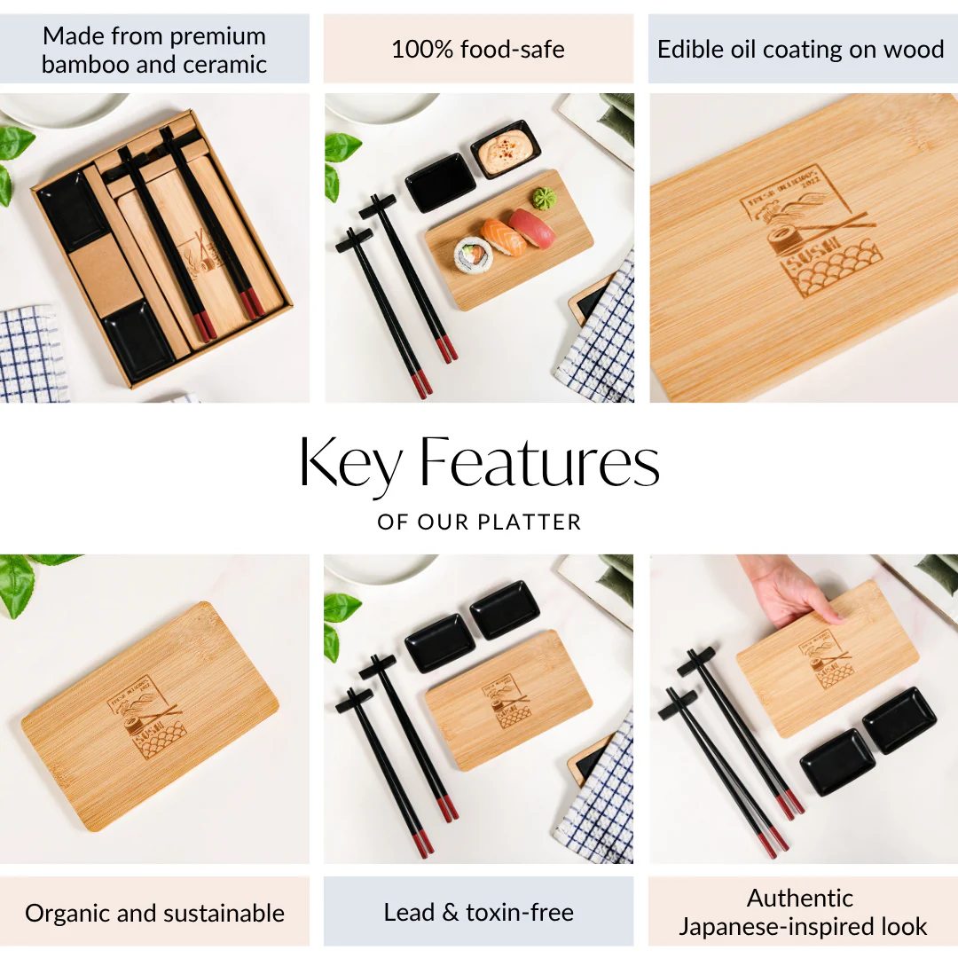 All In One Sushi Serving Kit Set Of 7 - Image 5