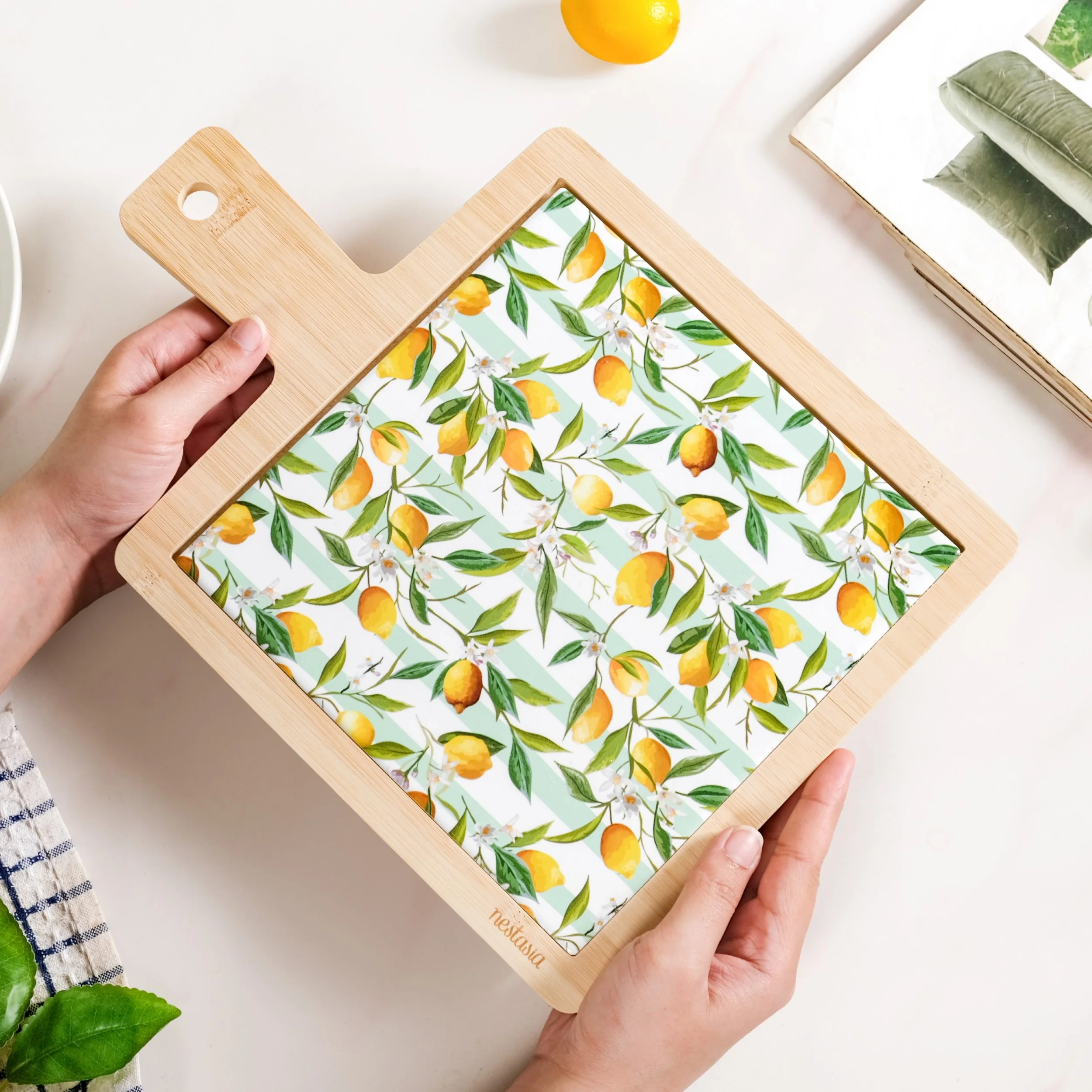 Amalfi Citrus Inspired Serving Platter 33x23cm - Image 3