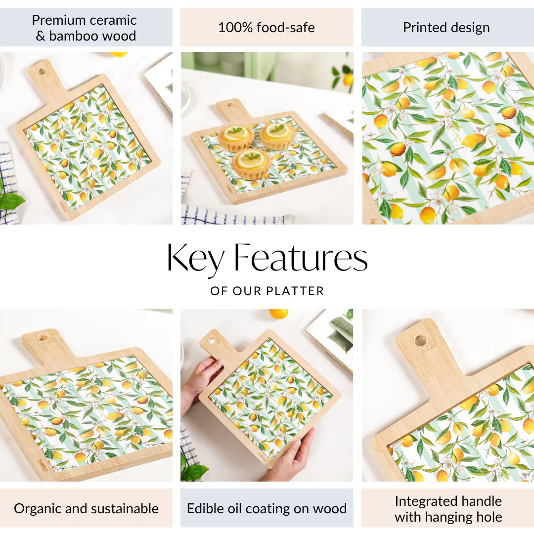 Amalfi Citrus Inspired Serving Platter 33x23cm - Image 6
