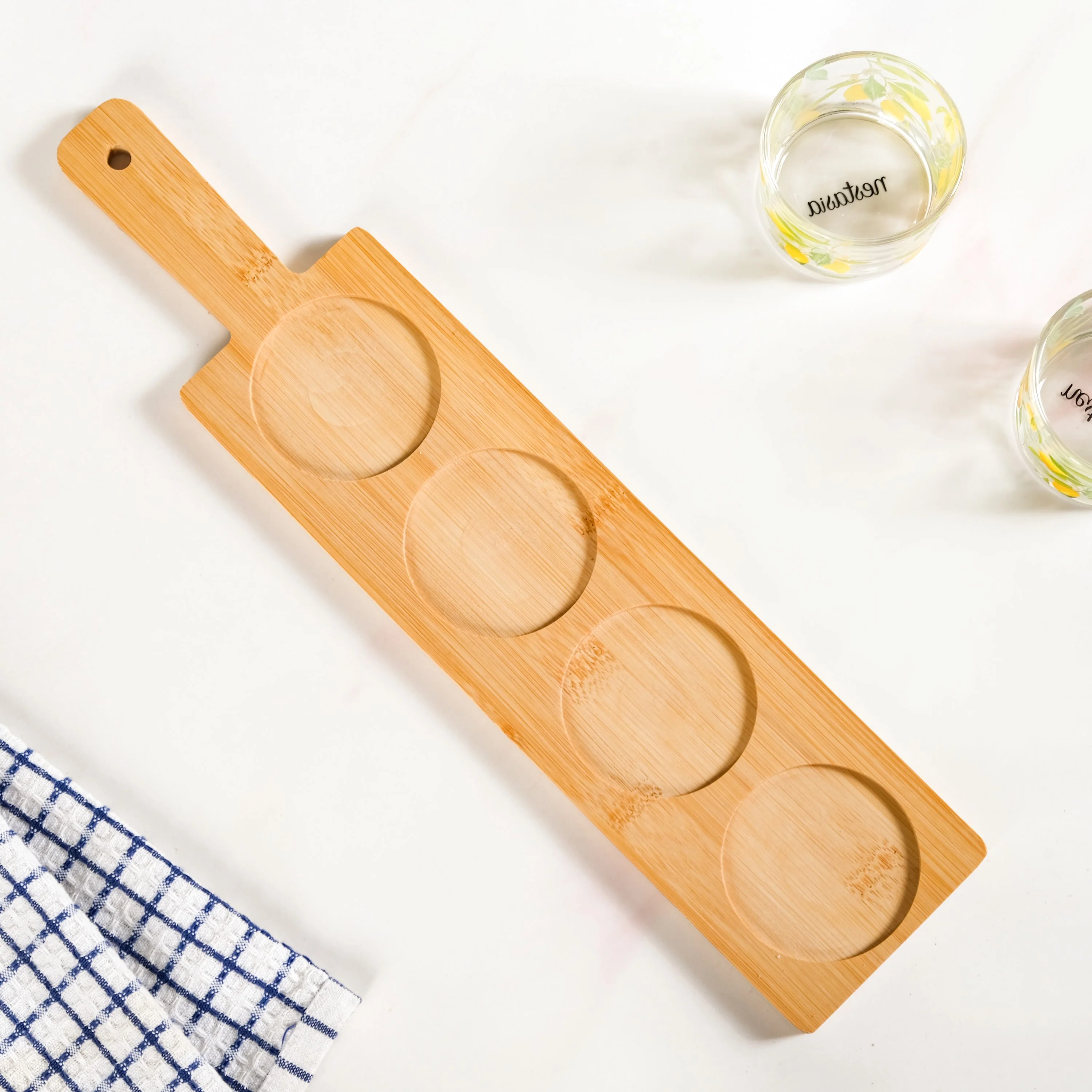 Amalfi Lemon Platter With Cup And Tray Set Of 5 - Image 7