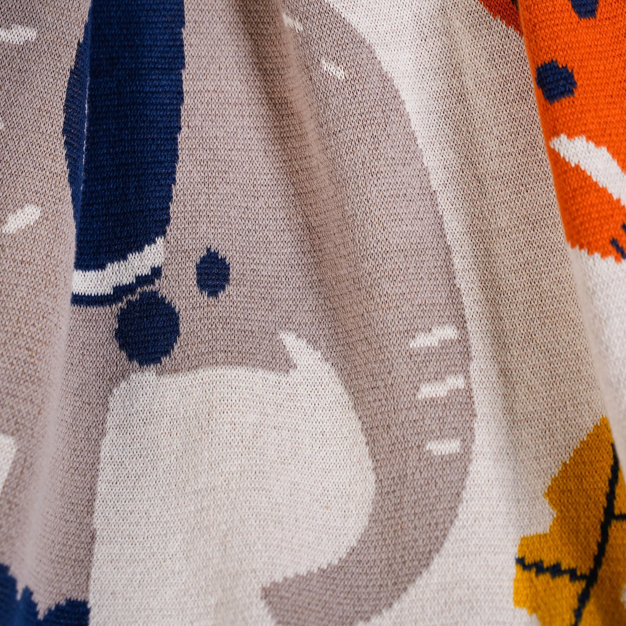 Animal Kingdom Knitted Cotton Throw For Kids 164x130cm - Image 6