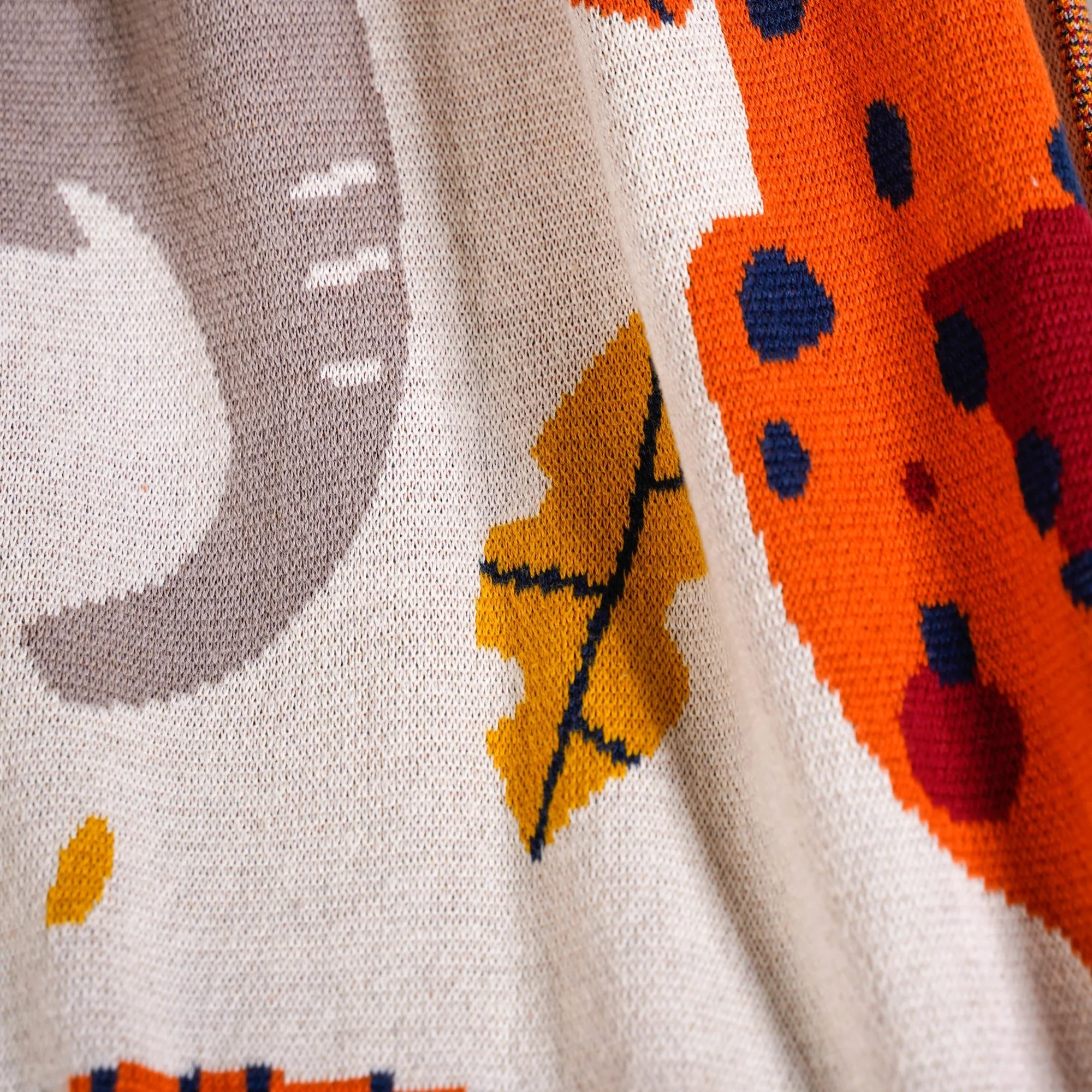 Animal Kingdom Knitted Cotton Throw For Kids 164x130cm - Image 7