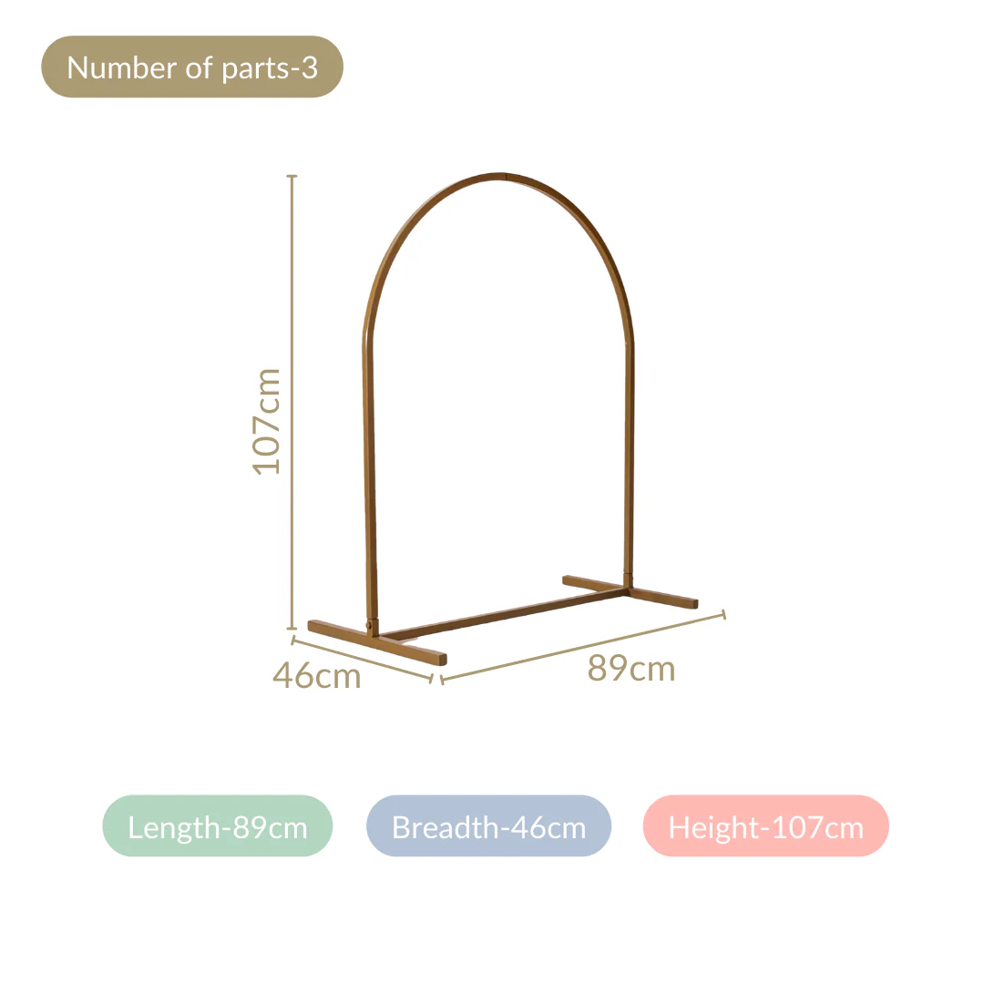 Arch Backdrop Metal Frame Height 42 Inch - Image 4