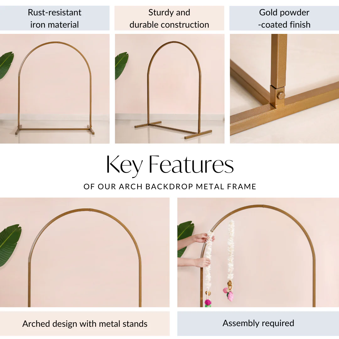Arch Backdrop Metal Frame Height 42 Inch - Image 5