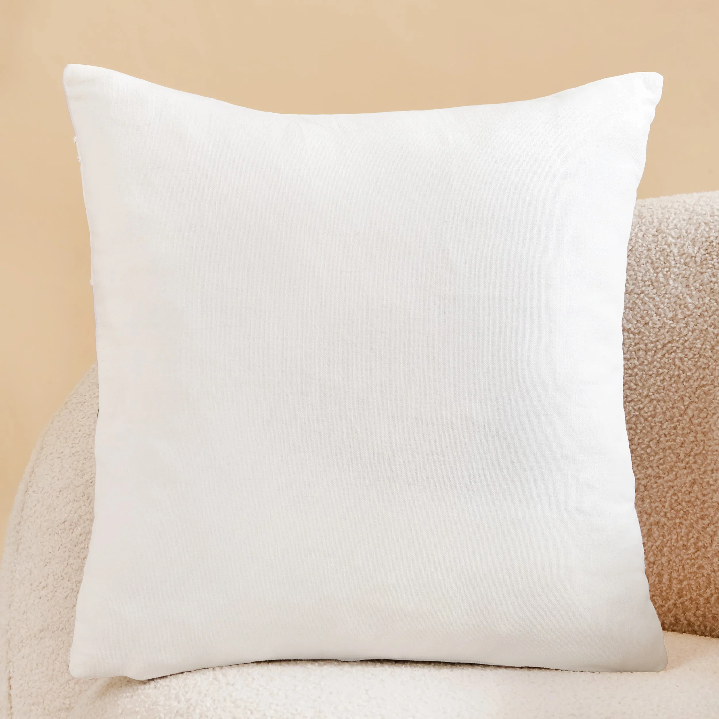 Artisan Floral Embroidered Cotton Cushion Cover 40x40cm - Image 8