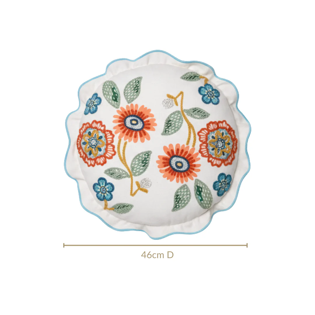 Bloom Era Artisanal Highlight Cotton Cushion Cover 46cm - Image 3