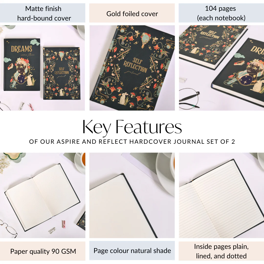 Aspire And Reflect Hardcover Journal Set Of 2 - Image 5