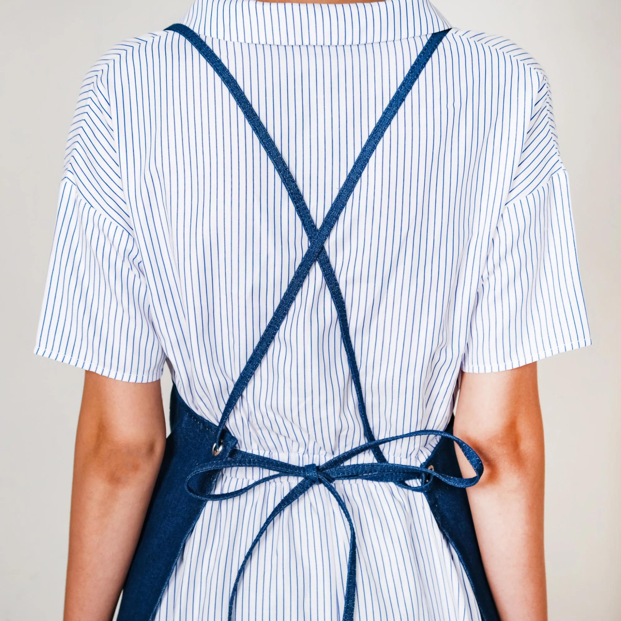 Denim Apron for Men Tan Brown - Image 6