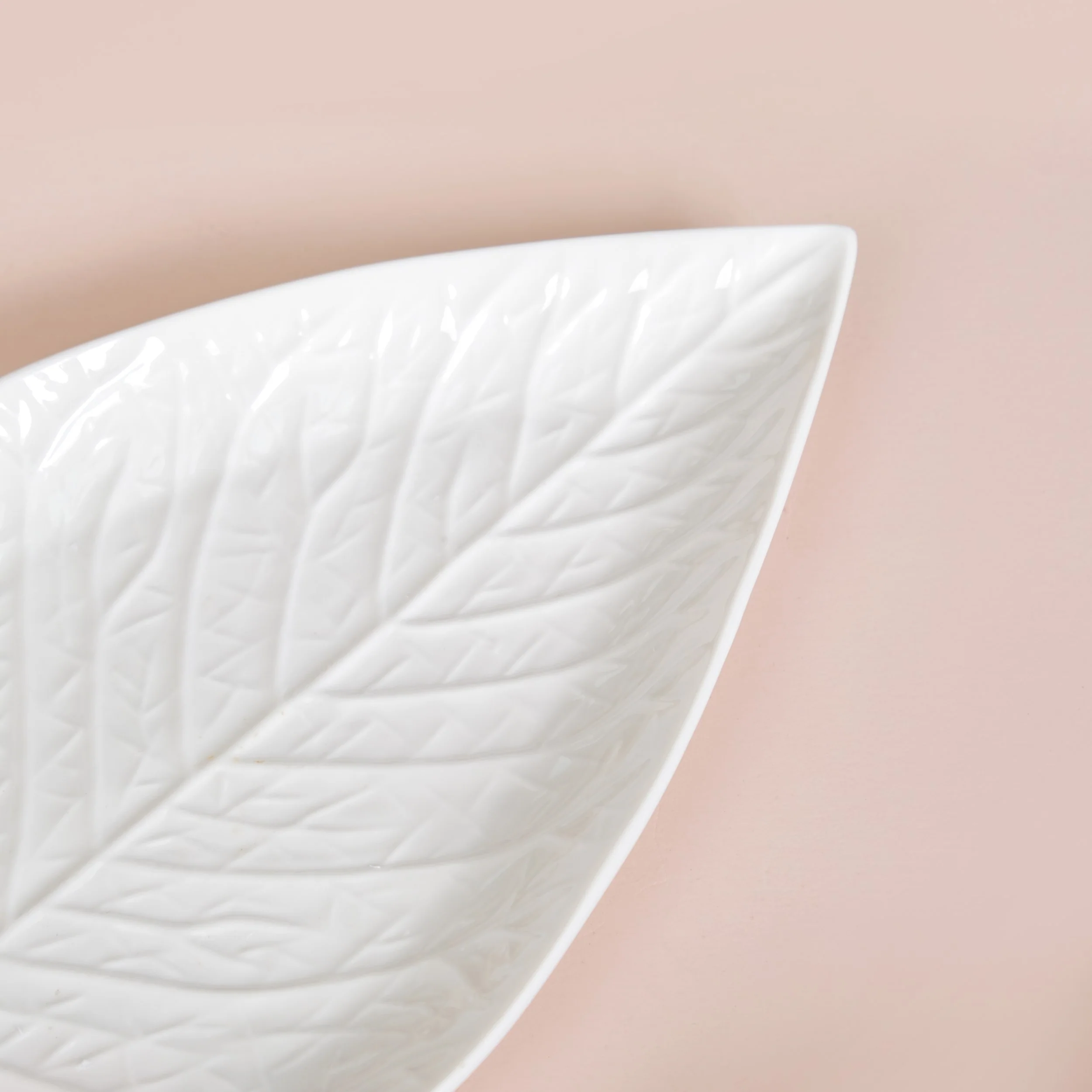 Bay Leaf Ceramic Platter Small 13 Inch - Image 8
