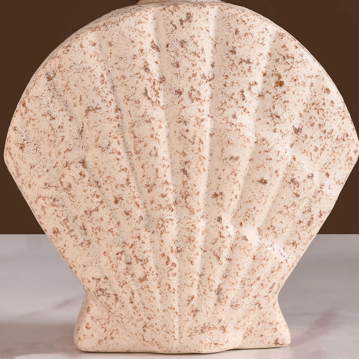 Beach Shell Ceramic Bath Set of 2 Cream Beige - Image 11
