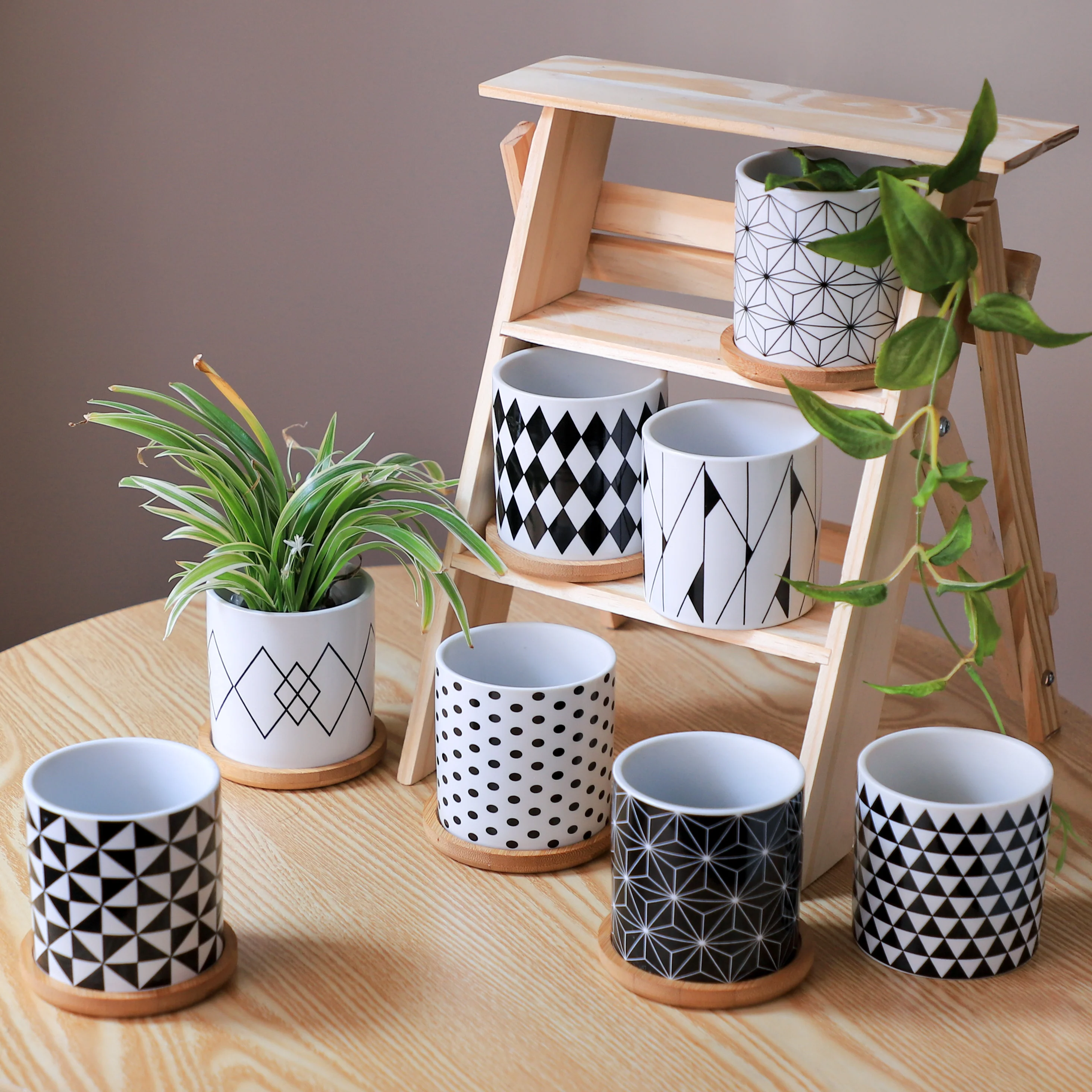 Black And White Planter - Image 10