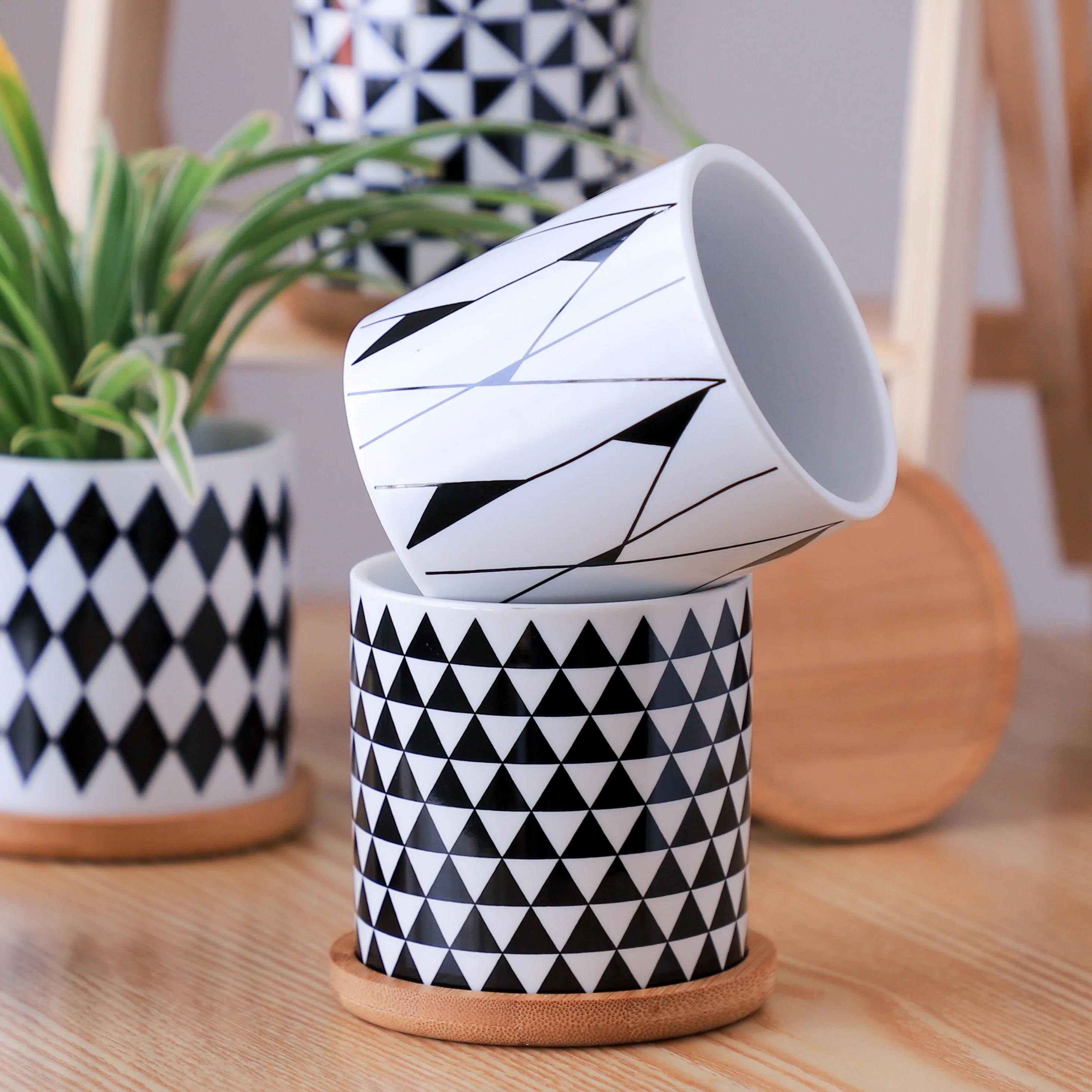Black And White Planter - Image 13