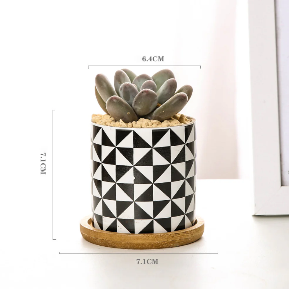 Black And White Planter - Image 32
