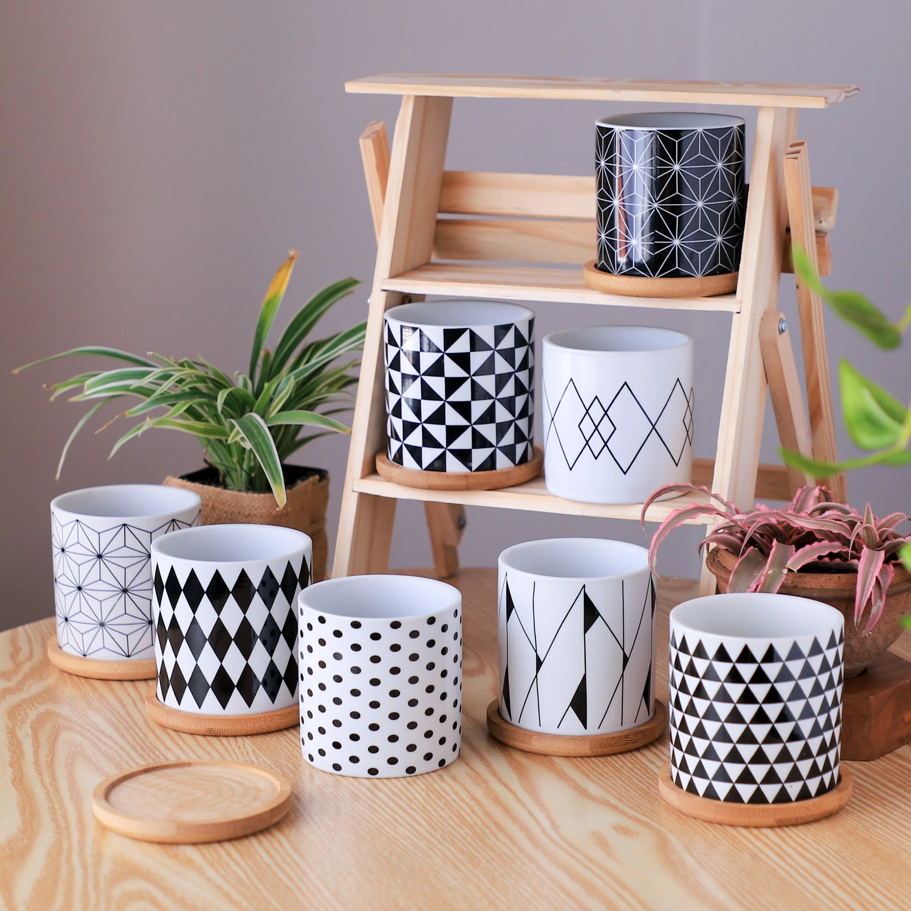 Black And White Planter - Image 5