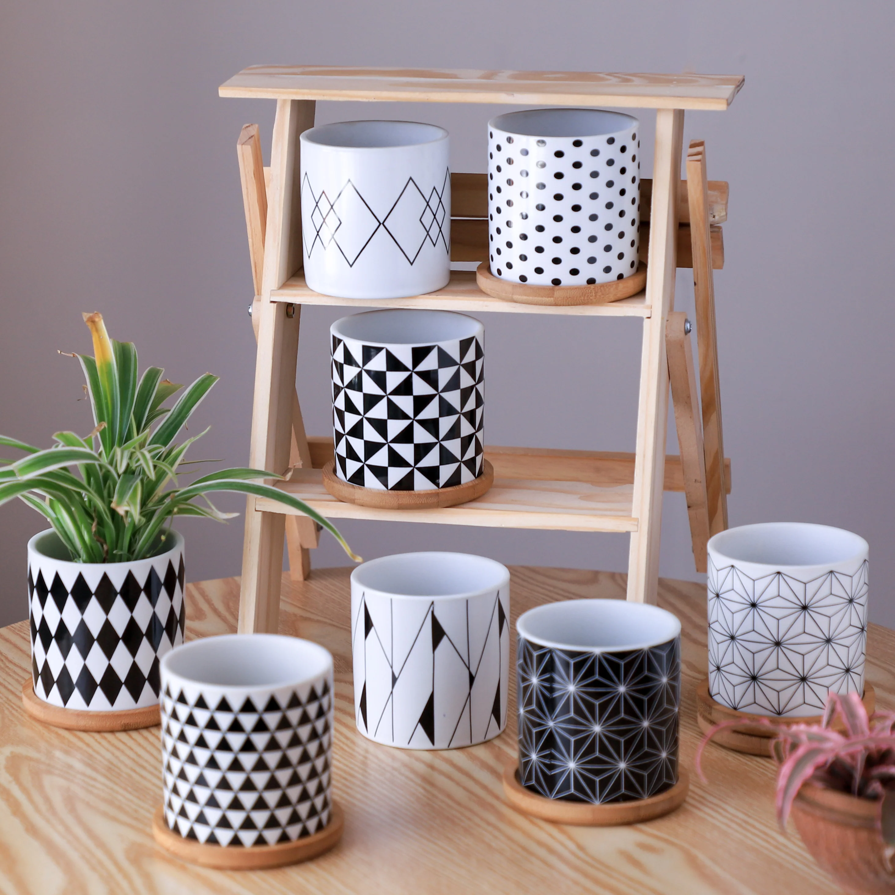 Black And White Planter - Image 8