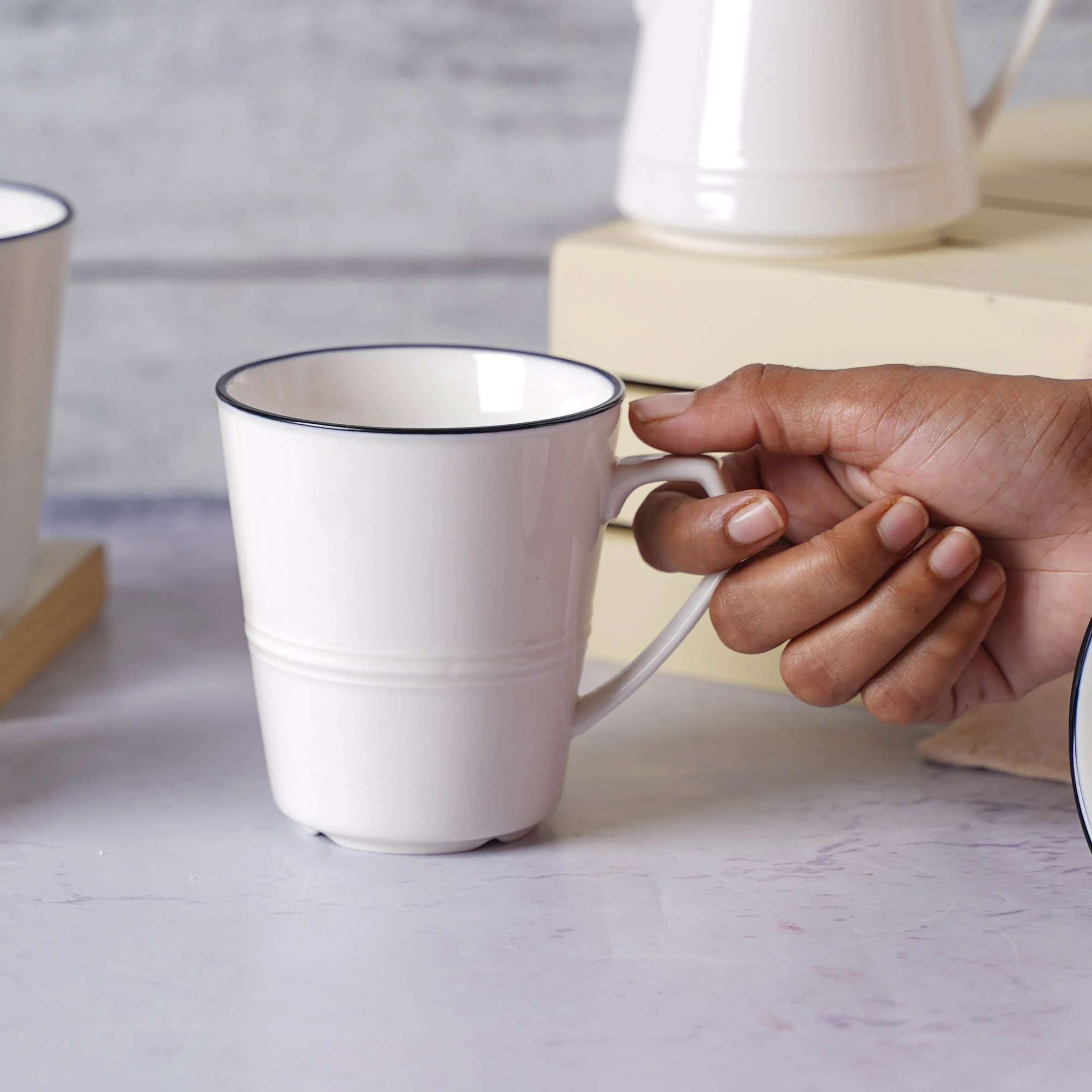 Black and White Tea Set - Image 17