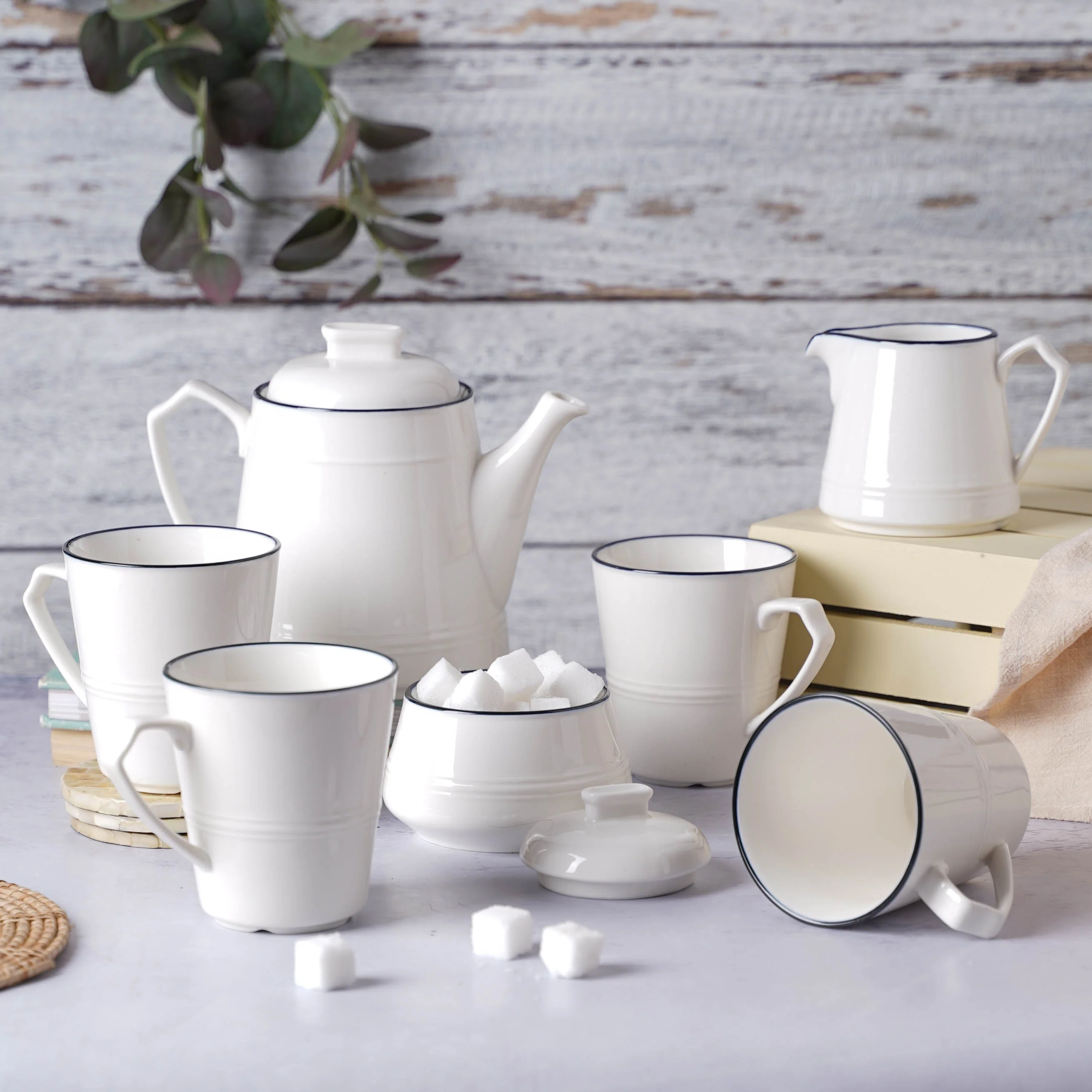 Black and White Tea Set - Image 9