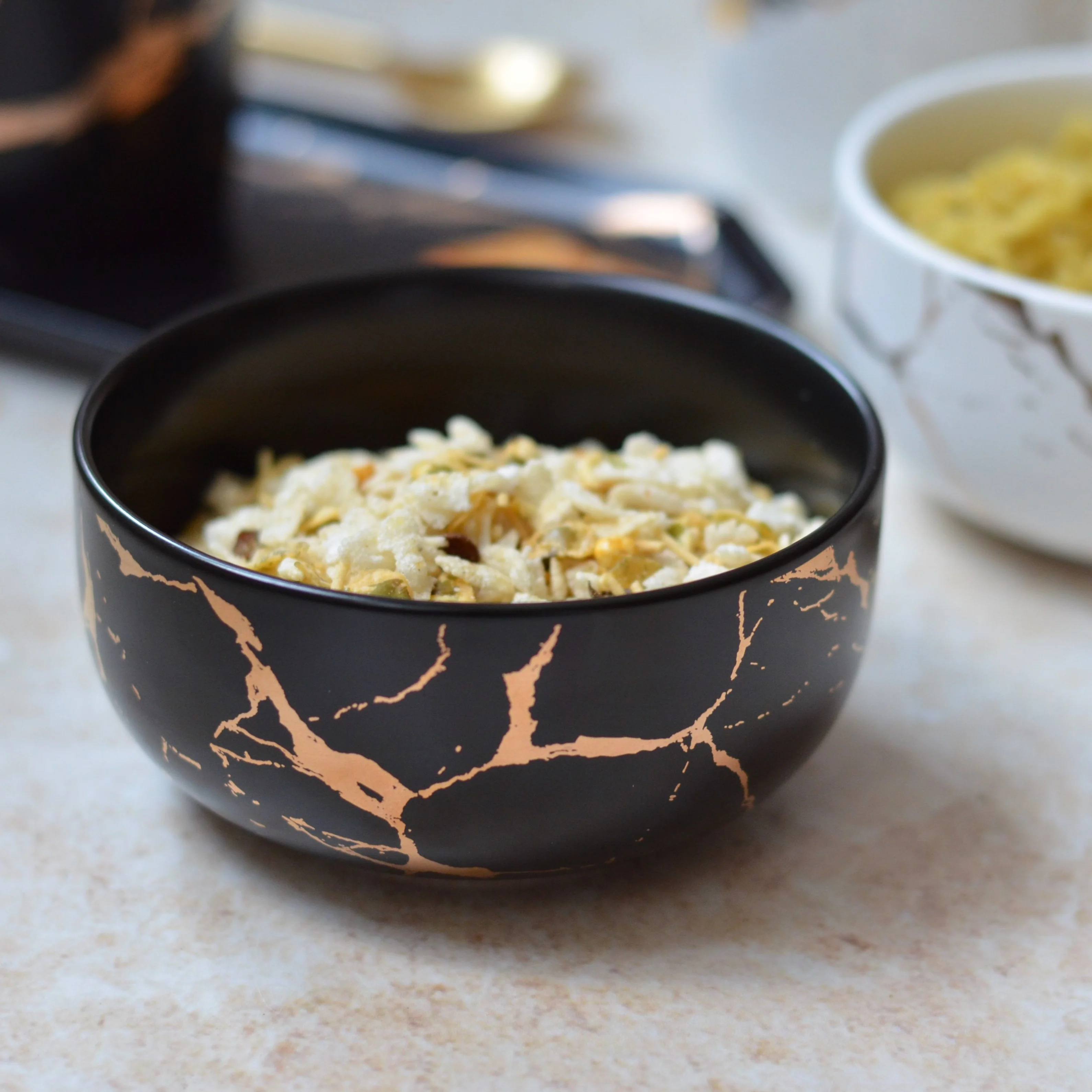 Black Marble Bowl 400 ml - Image 5