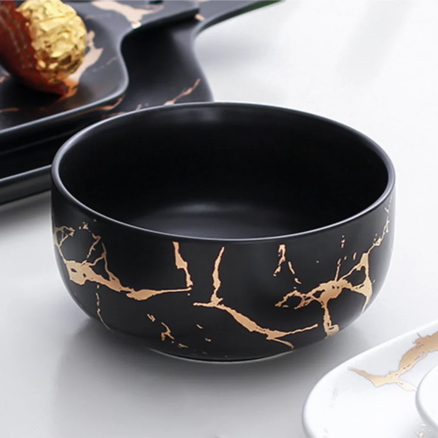 Black Marble Bowl 400 ml - Image 6