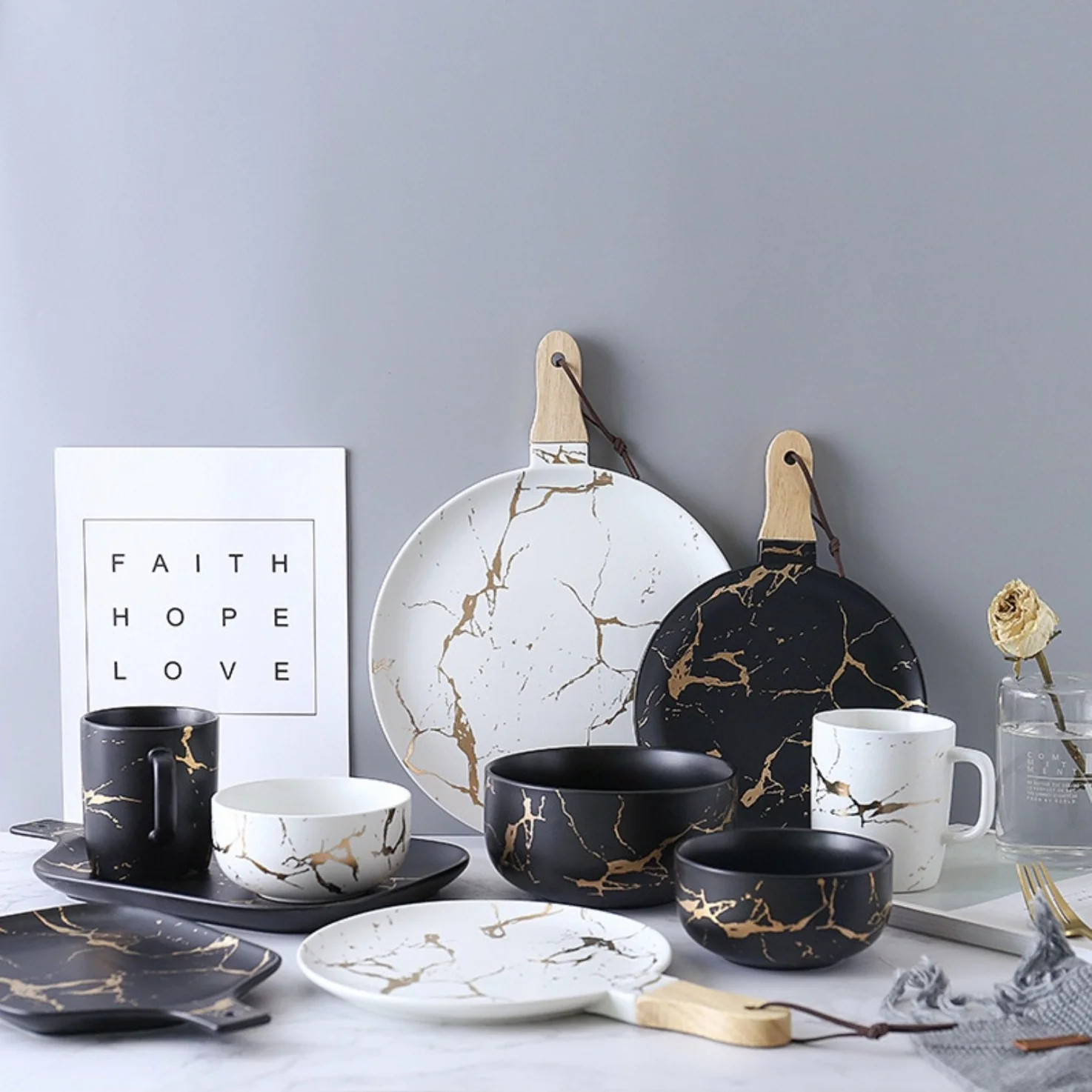 Black Marble Bowl 400 ml - Image 8
