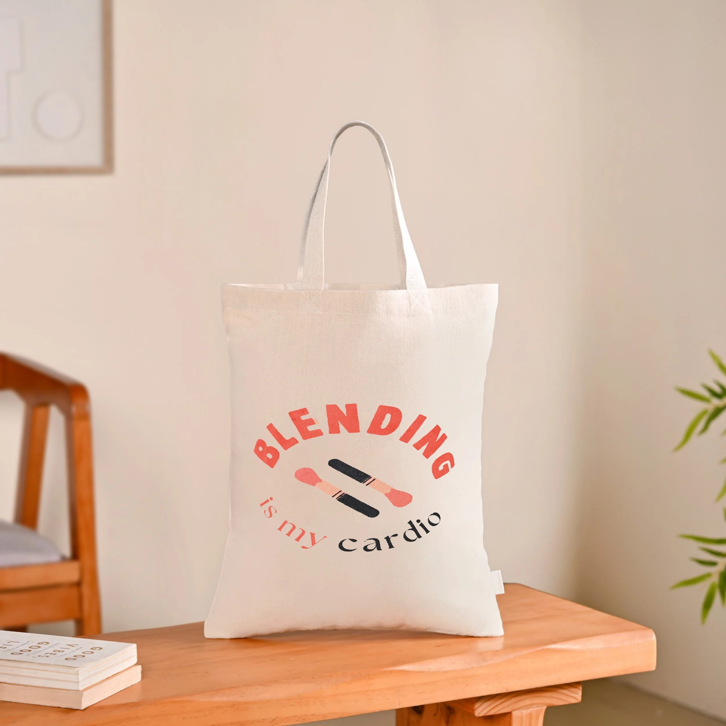 Blend And Contour Canvas Tote Bag For Women Set Of 2 - Image 7