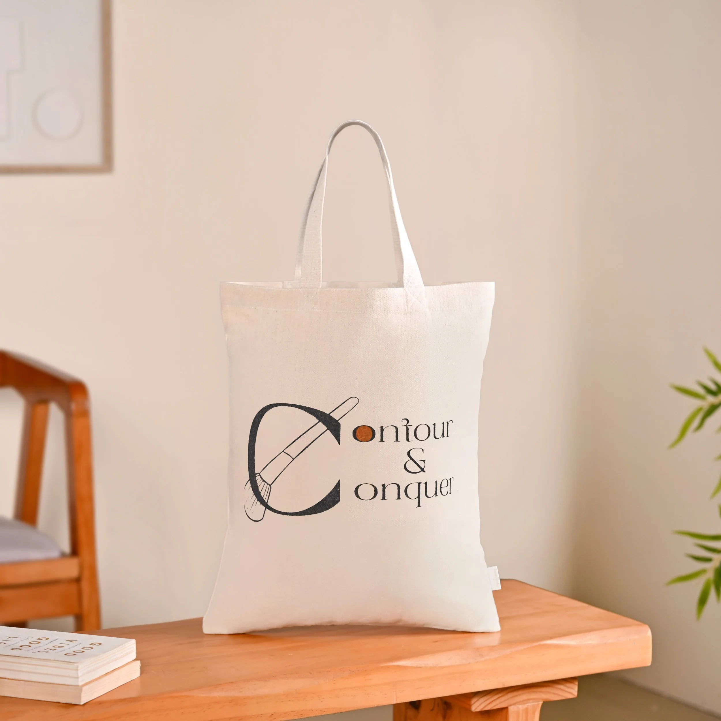 Blend And Contour Canvas Tote Bag For Women Set Of 2 - Image 8