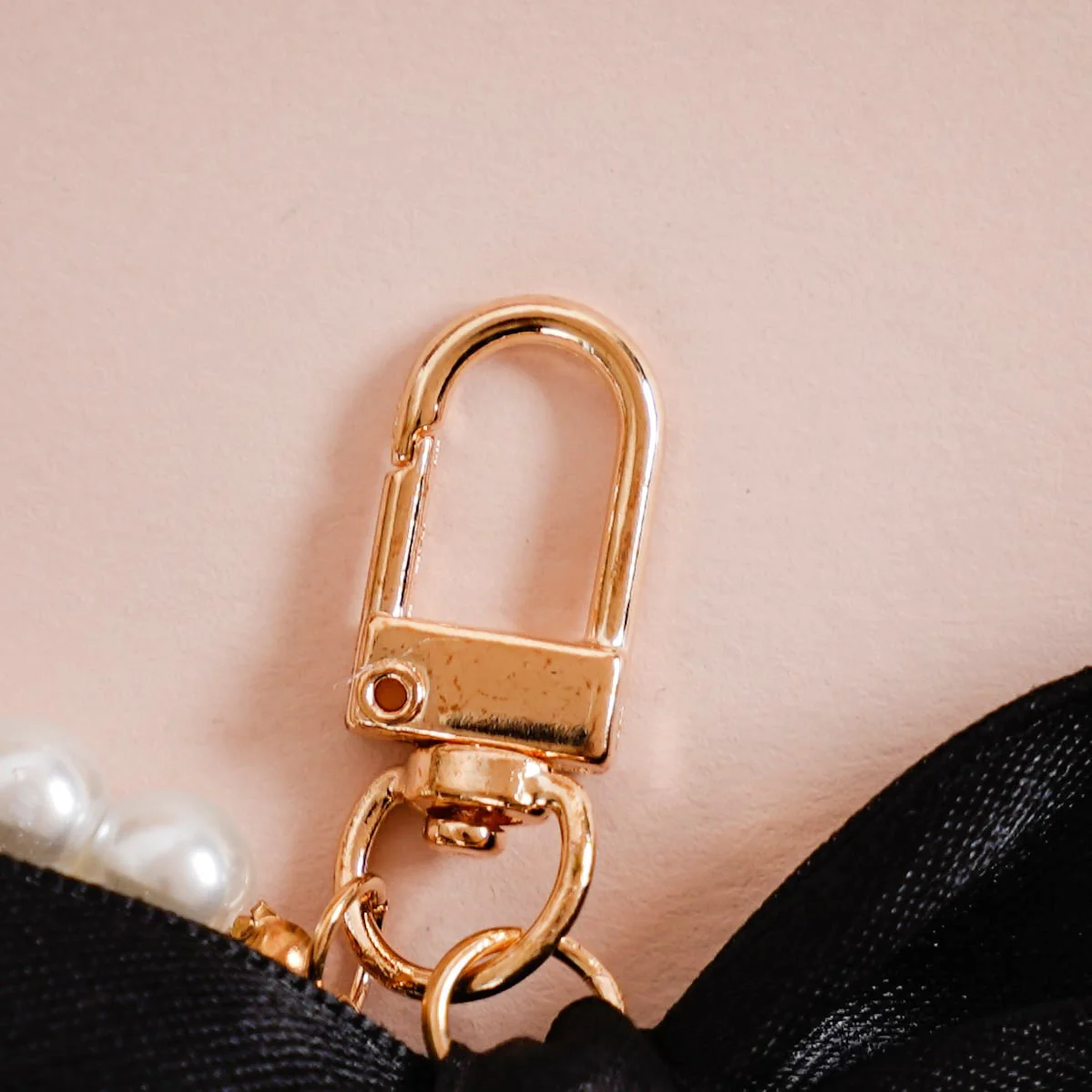 Blooming Bow Keychain With Pearl Dangler - Image 6