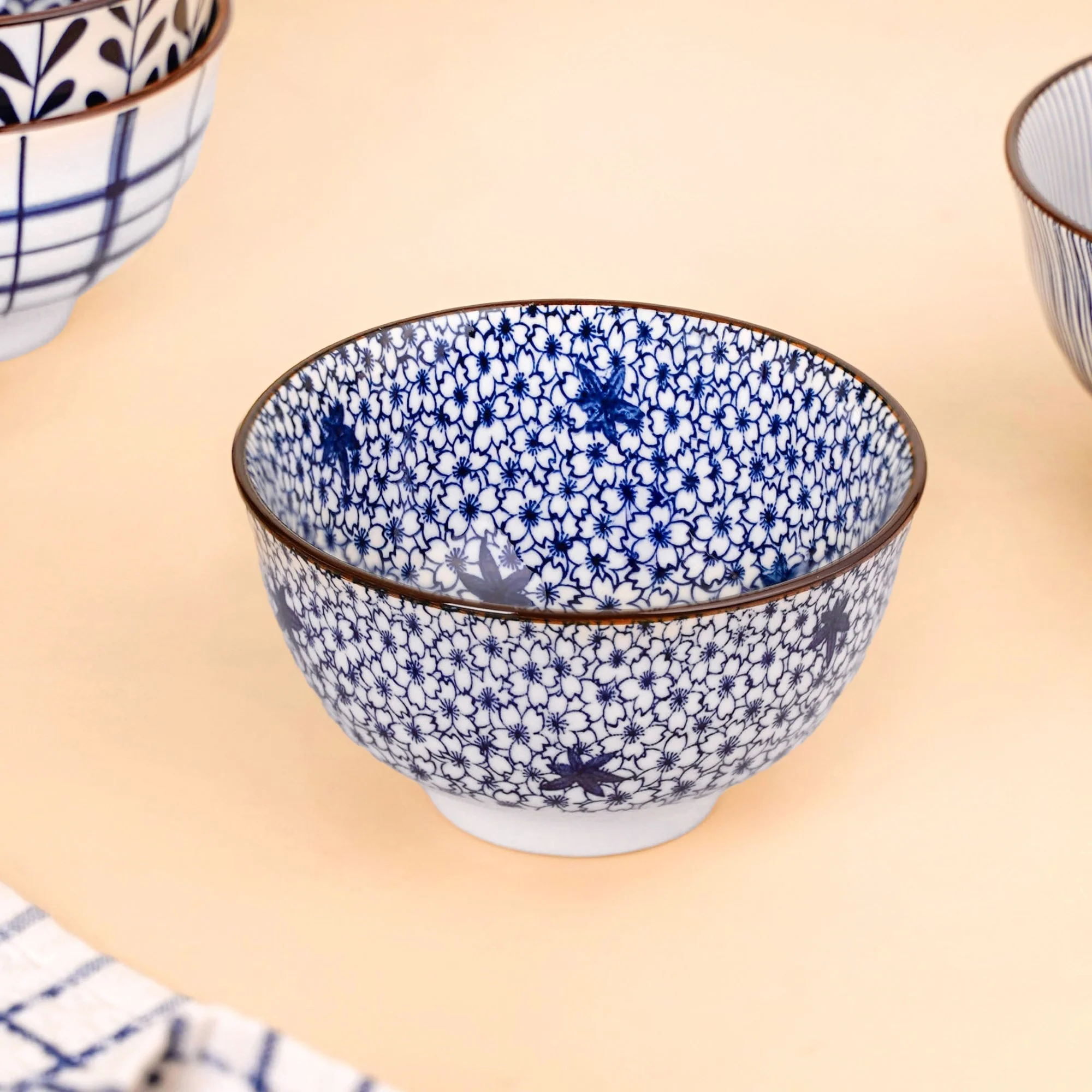Blue Hue Ceramic Snack Bowl Set Of 5 350ml - Image 6