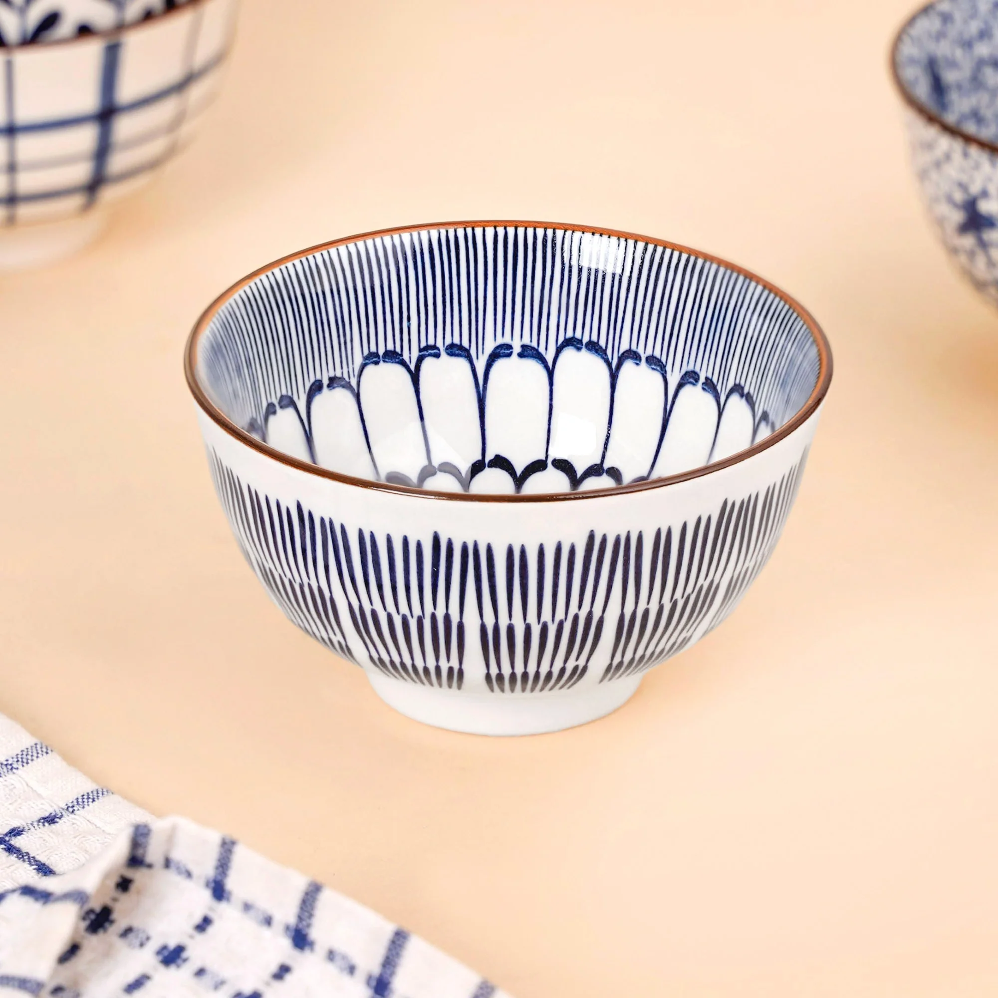 Blue Hue Ceramic Snack Bowl Set Of 5 350ml - Image 8