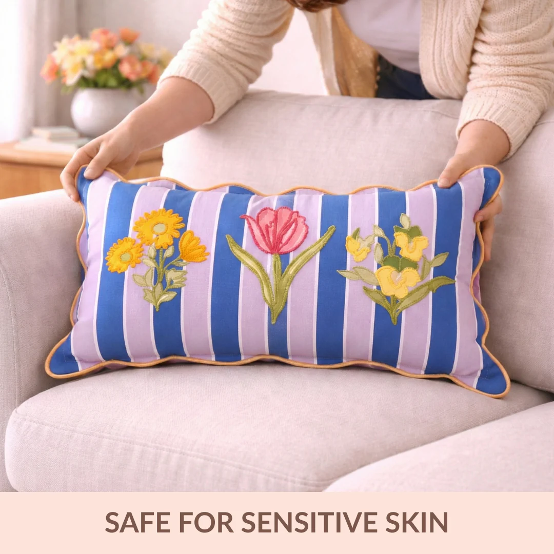 Bloom Era Striped Cotton Cushion Cover 50x30cm - Image 5