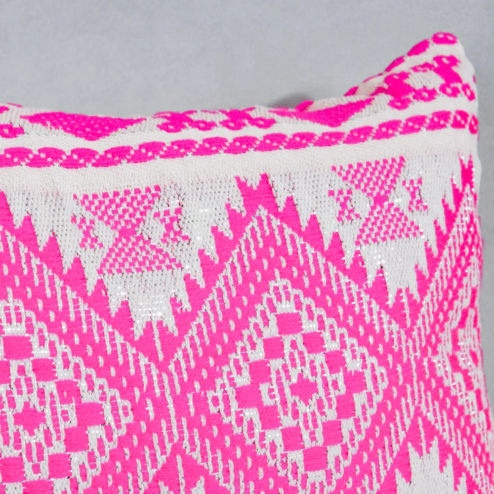 Boho Colour Pop Cushion Cover And Runner Pink Set Of 3 - Image 7