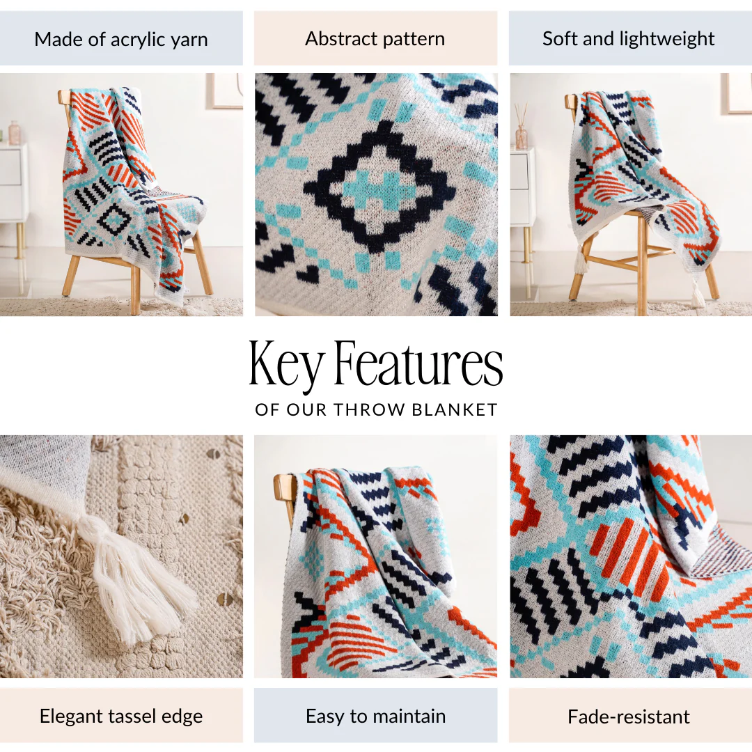 Boho Print Cosy Couch Throw - Image 4