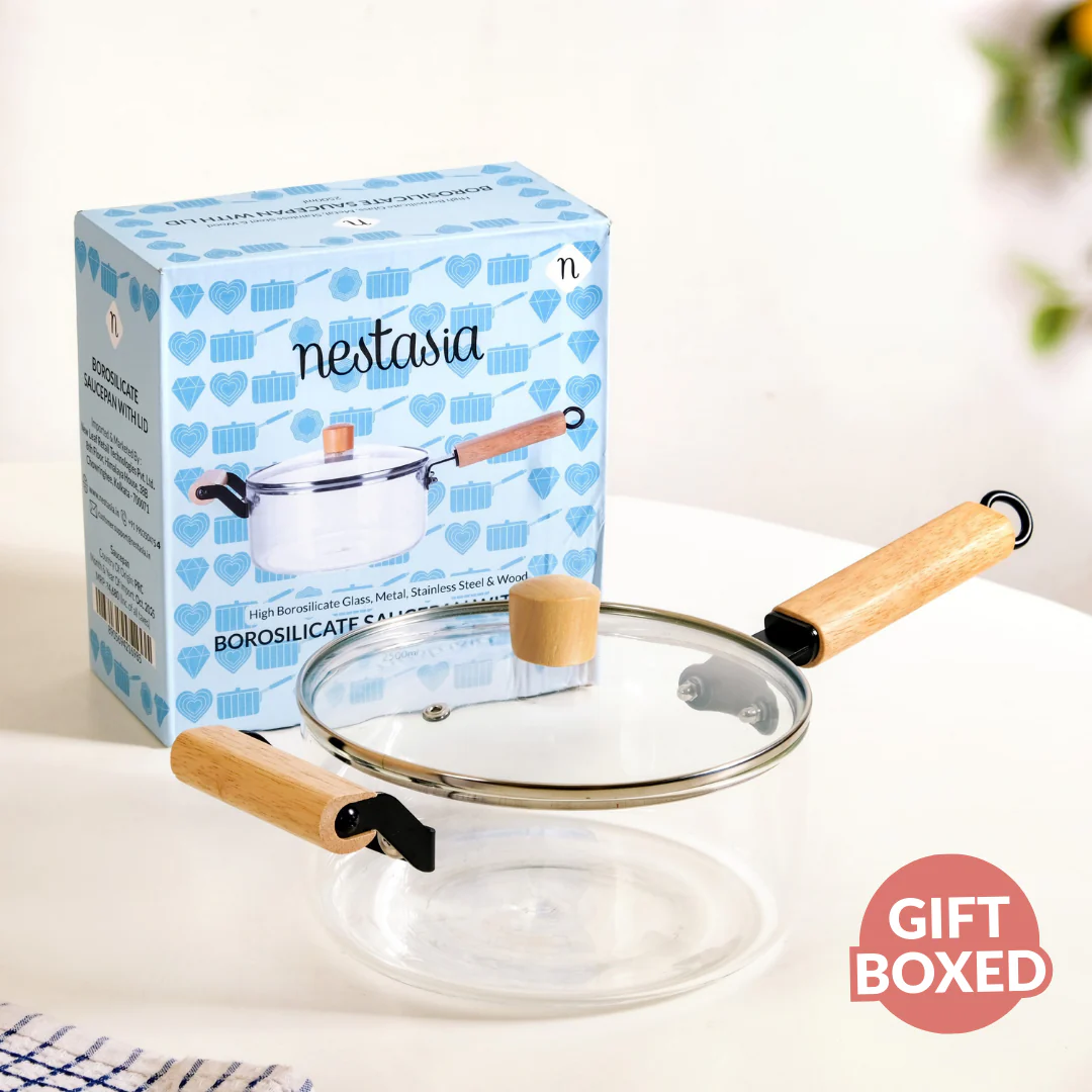 Borosilicate Glass Saucepan With Lid 2500ml - Image 8