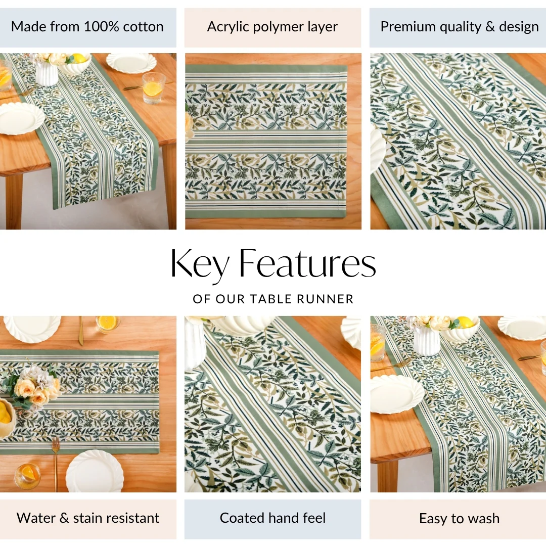 Botanica 6 Seater Water Resistant Runner 185x35cm - Image 5