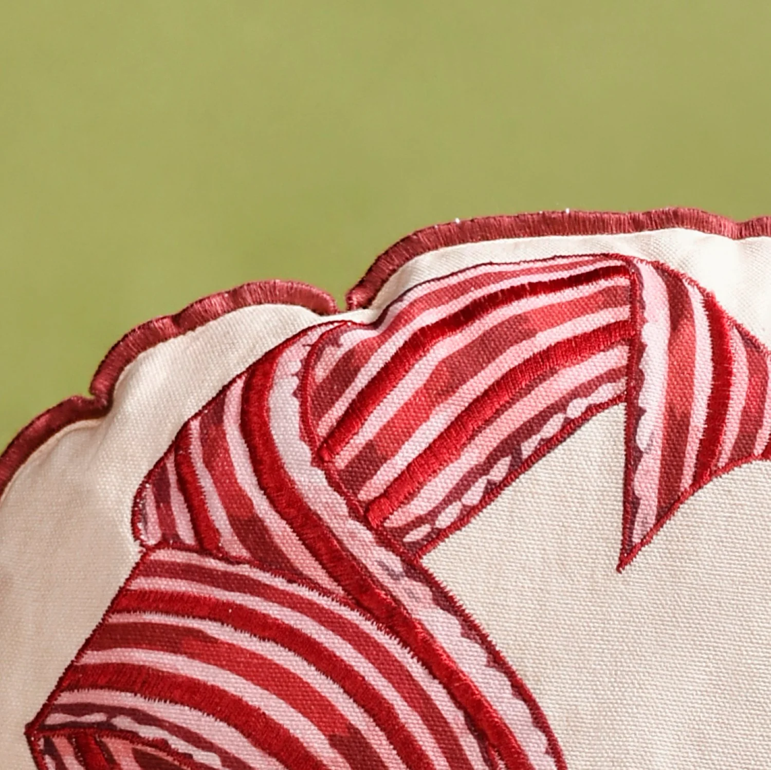 Bow Embroidered Cushion Cover 45cm - Image 5