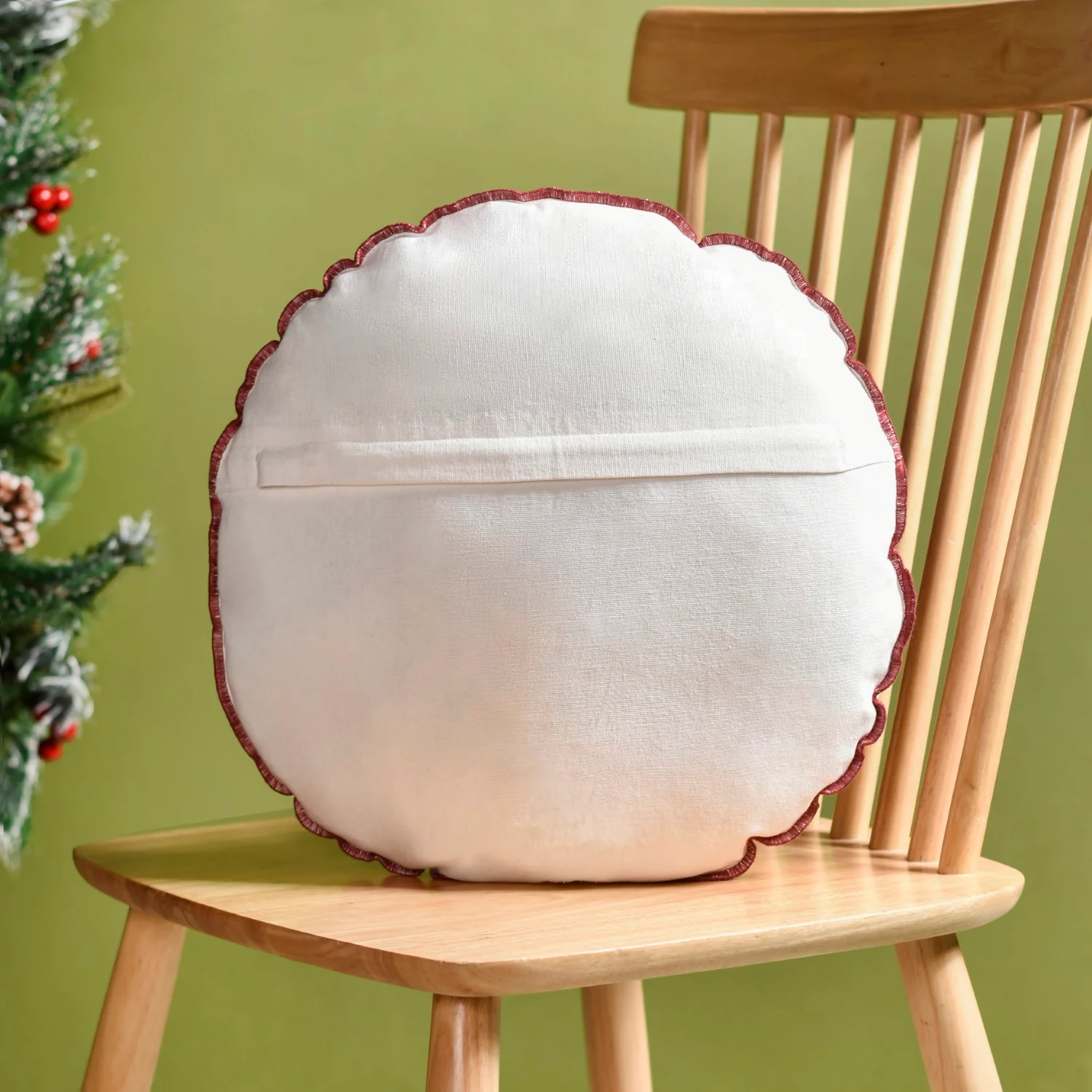 Bow Embroidered Cushion Cover 45cm - Image 7