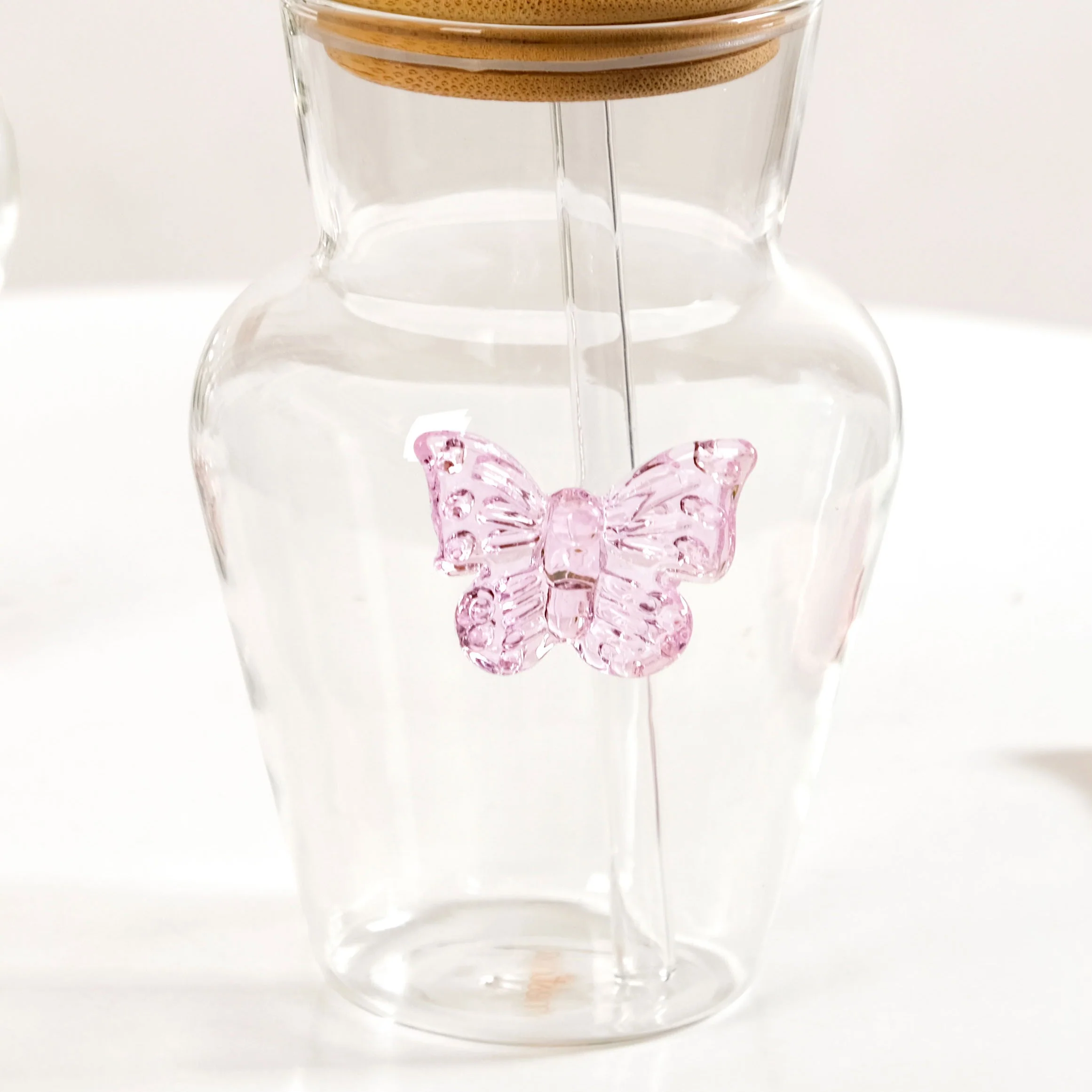 Butterfly Borosilicate Tumbler With Straw Set Of 2 500ml - Image 6