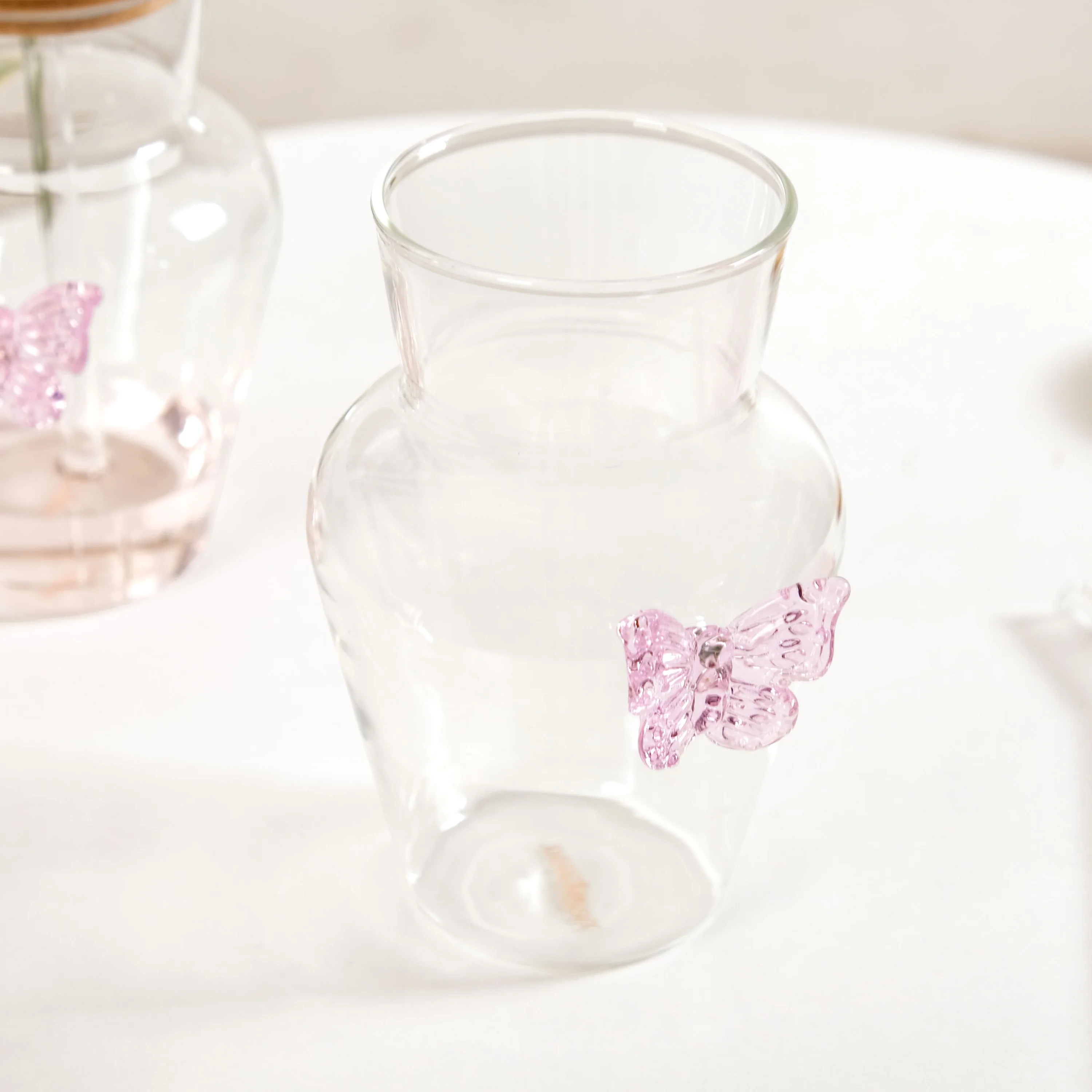 Butterfly Borosilicate Tumbler With Straw Set Of 2 500ml - Image 7