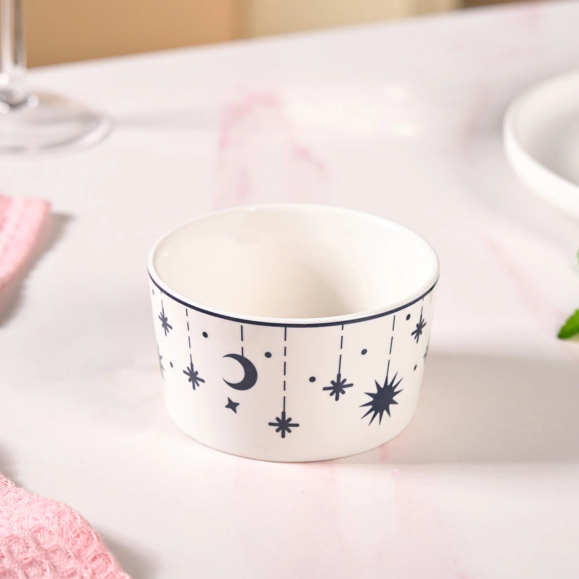 Celestial Charm Serving Platter With Bowls Set Of 5 - Image 9