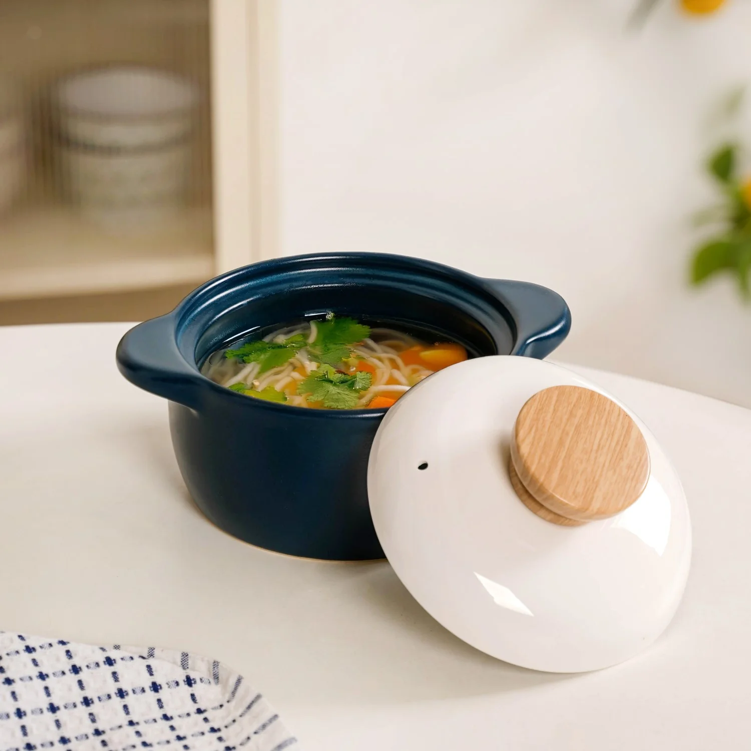 Cera Korean Stew Pot With Lid Teal 1150ml - Image 10