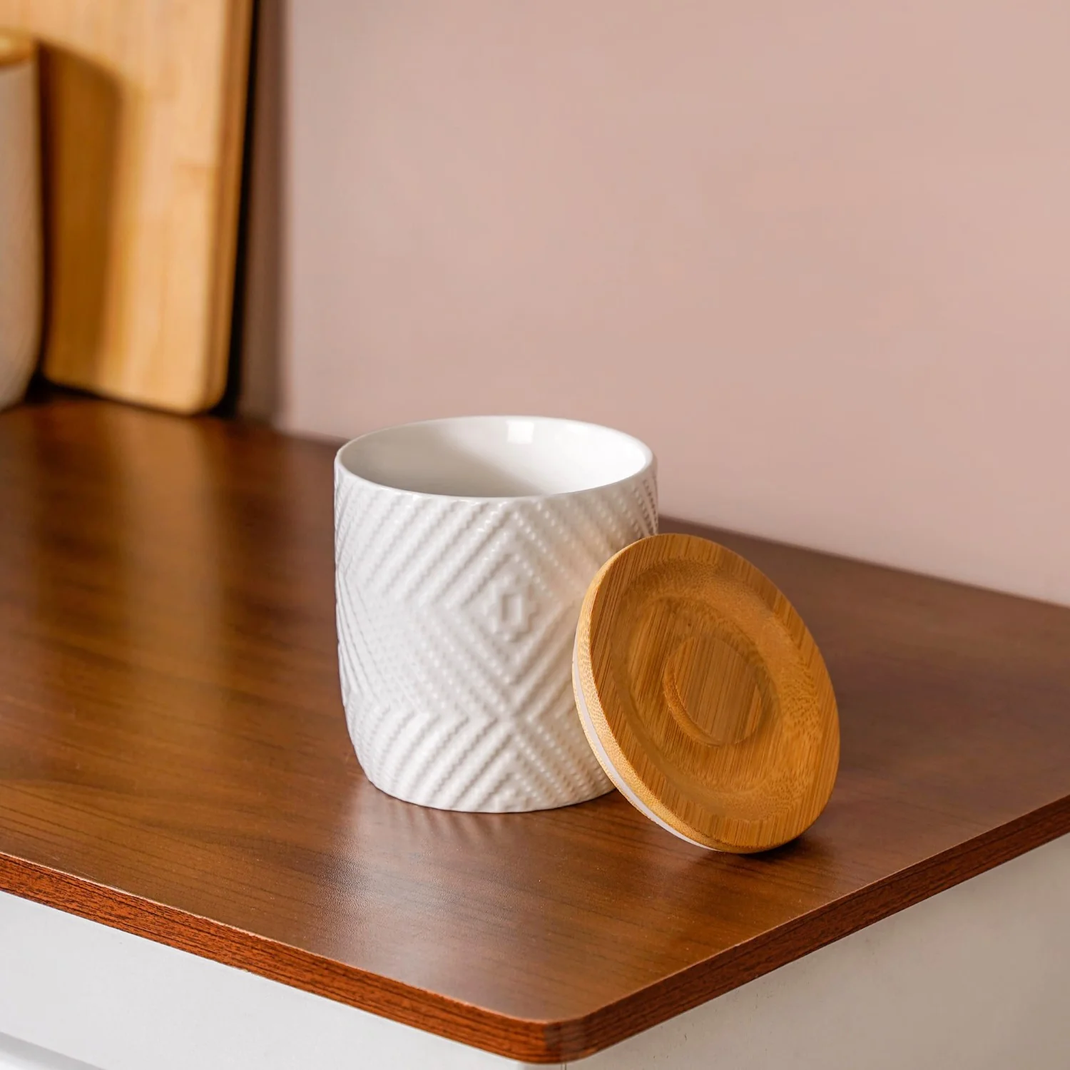 Ceramic Airtight Jar With Lid Small 450ml - Image 8