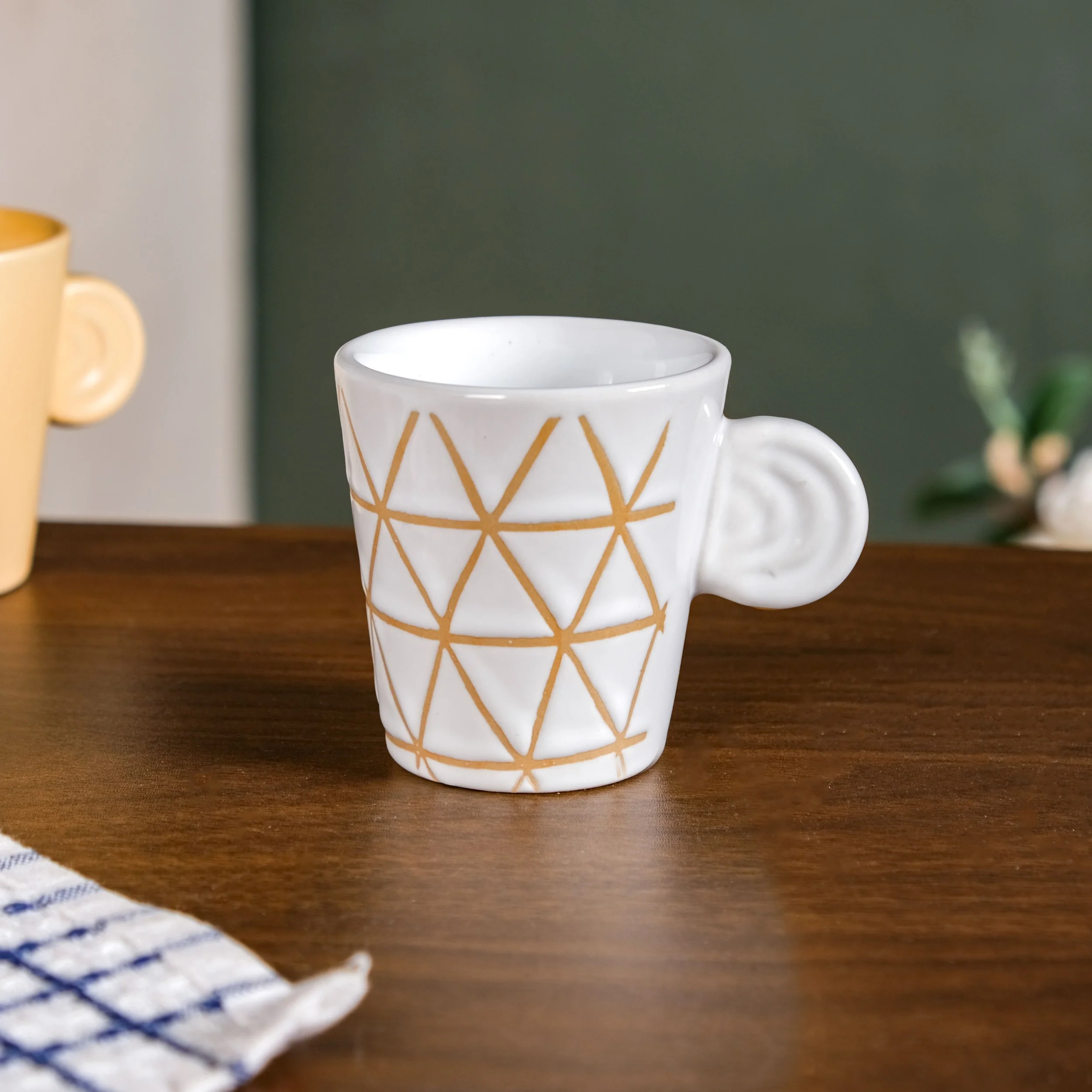 Ceramic Espresso Coffee Cup Set Of 4 100ml - Image 6