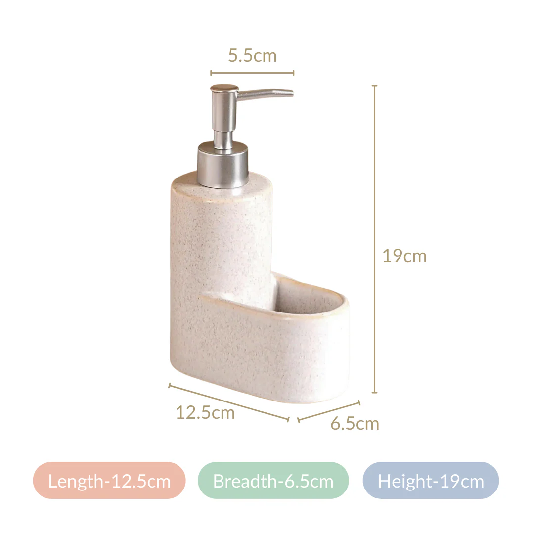 Ceramic Soap Dispenser With Stand - Image 6