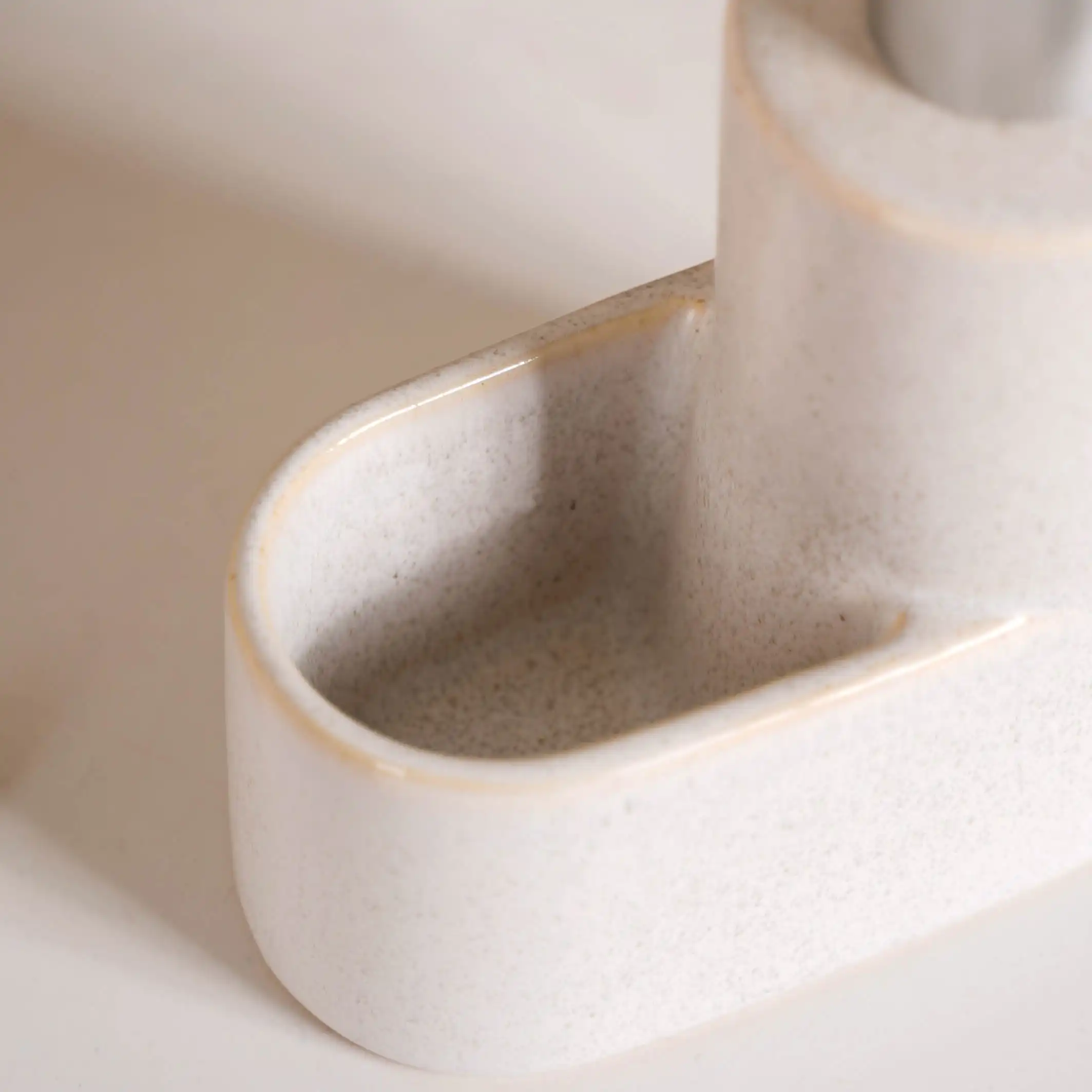 Ceramic Soap Dispenser With Stand - Image 8