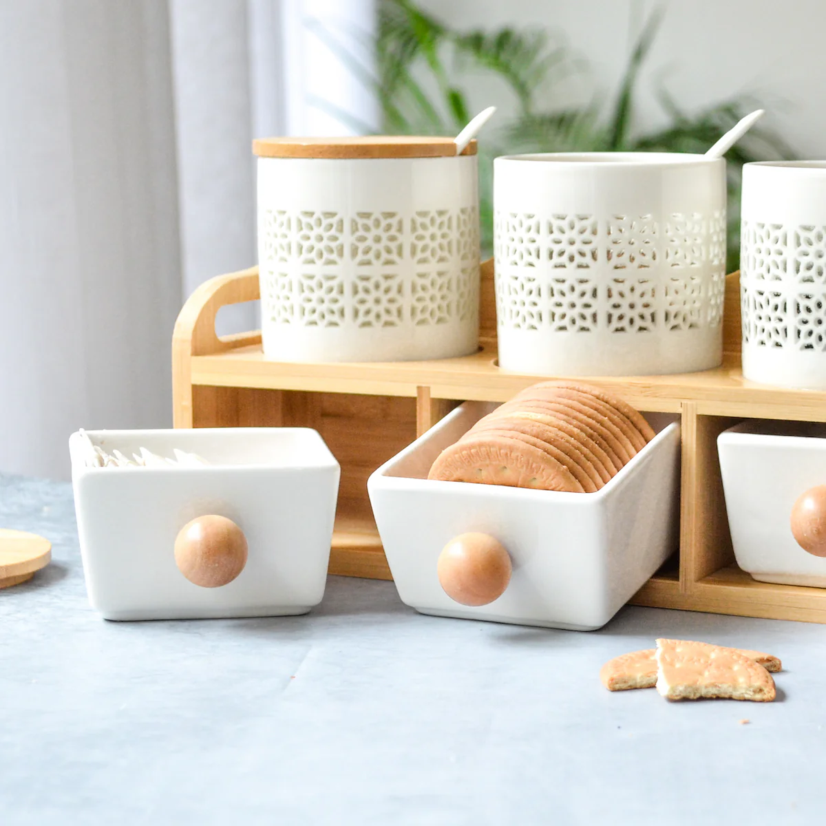 Ceramic Spice Jar Set - Image 4