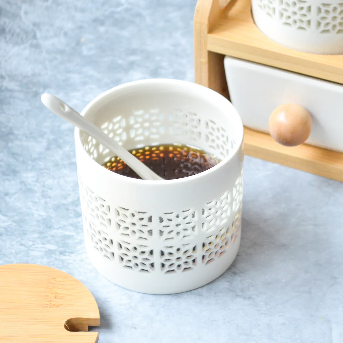 Ceramic Spice Jar Set - Image 7