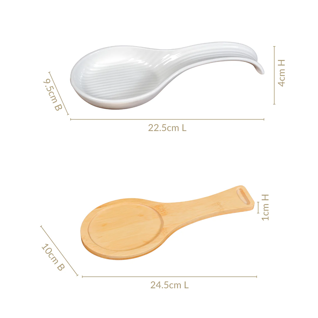 Ceramic Spoon Rest With Stand - Image 4